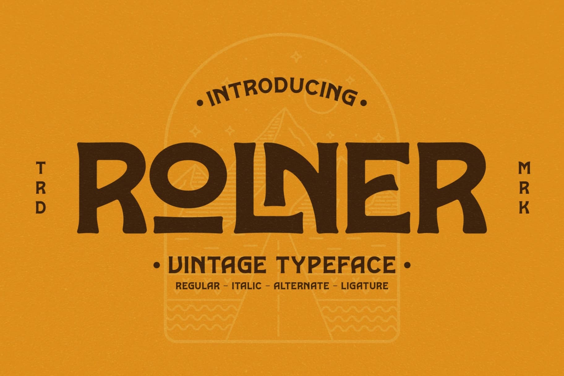 Preview of Rolner - Vintage Typeface Font font