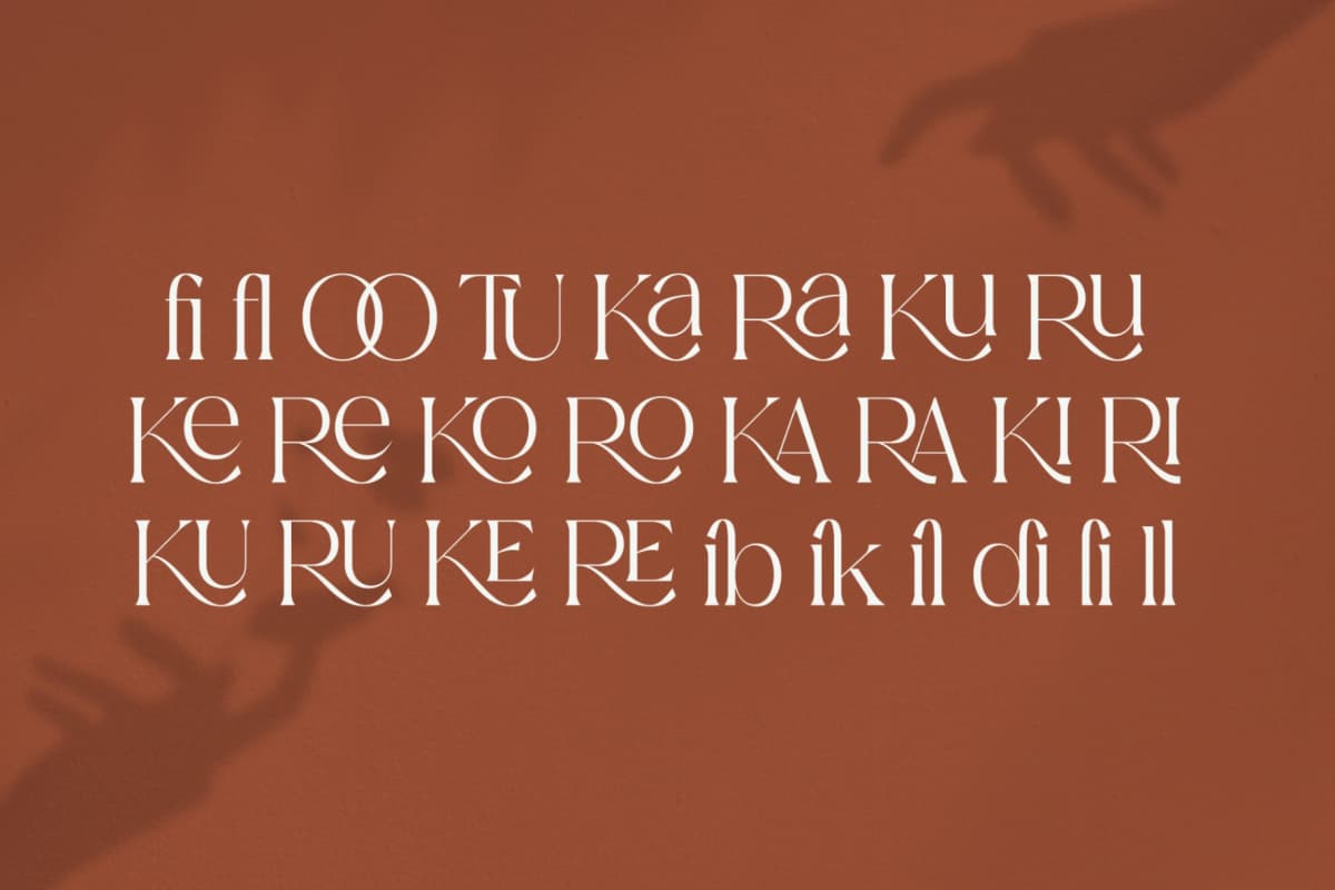 Mediga - Stylish Modern Font font preview 13