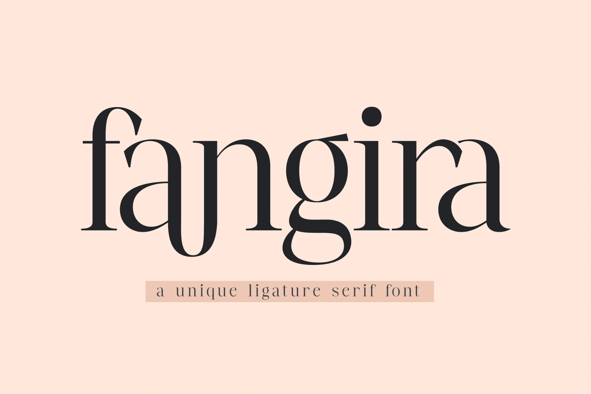 Preview of Fangira - Unique Ligature Serif Font font