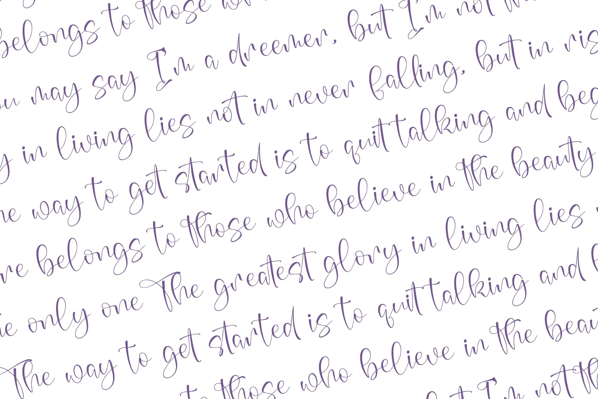 Preview 9 for Annets Birthday - Beautiful Script Font