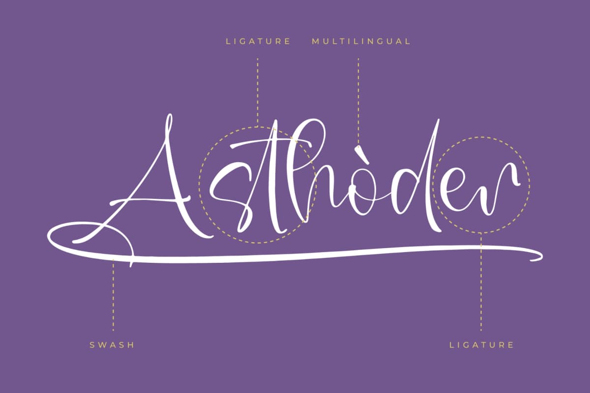 Annets Birthday - Beautiful Script Font font preview 12