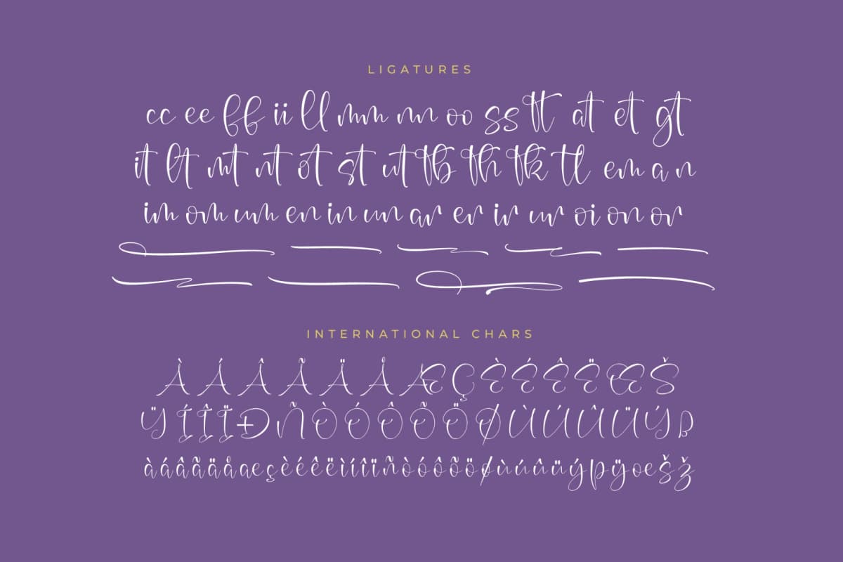 Annets Birthday - Beautiful Script Font font preview 14