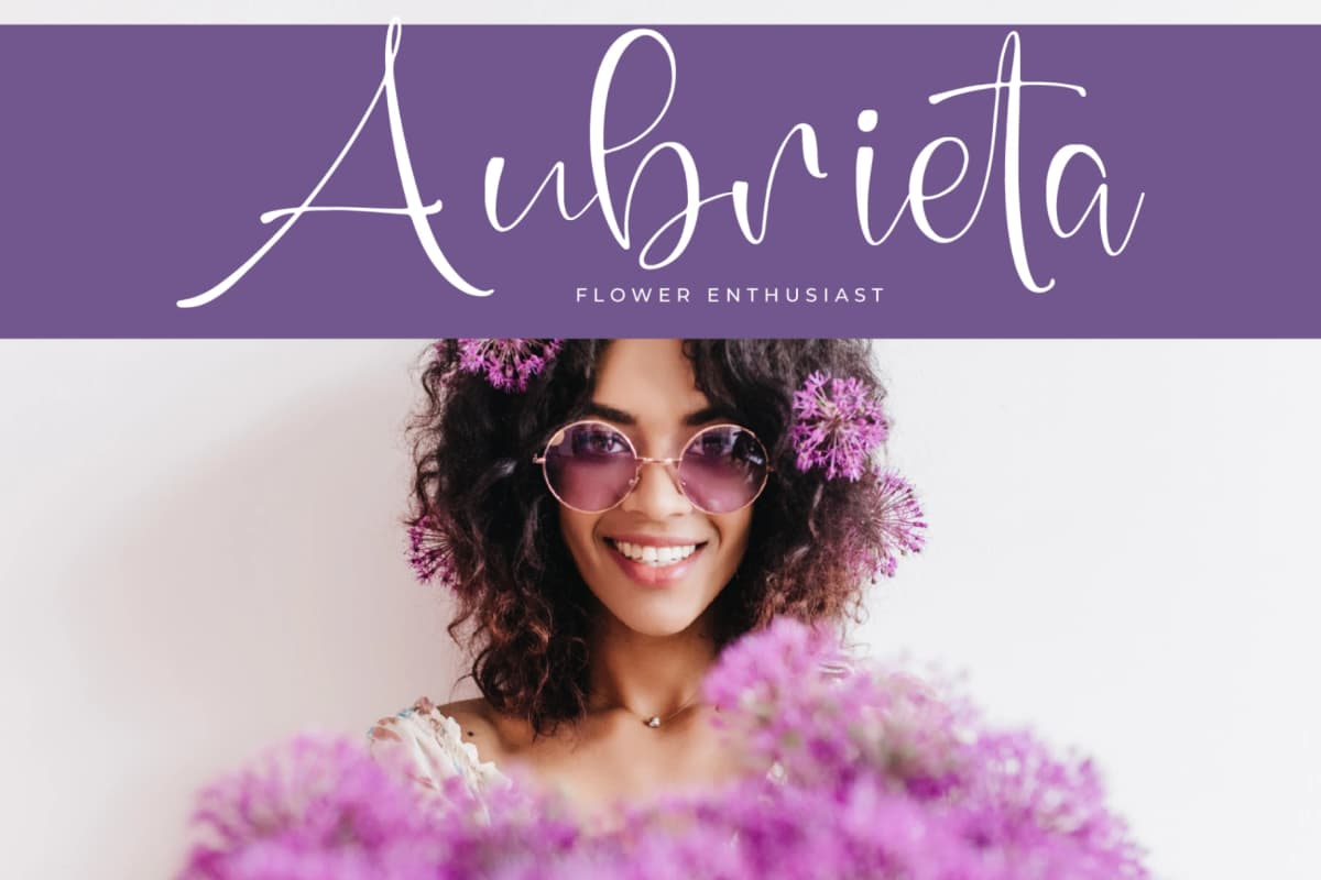 Annets Birthday - Beautiful Script Font font preview 3