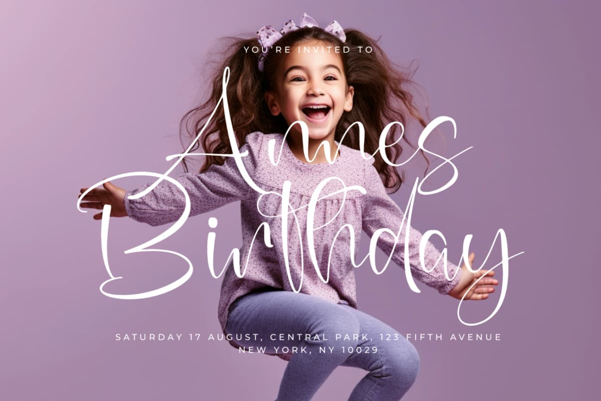 Annets Birthday - Beautiful Script Font font preview 6