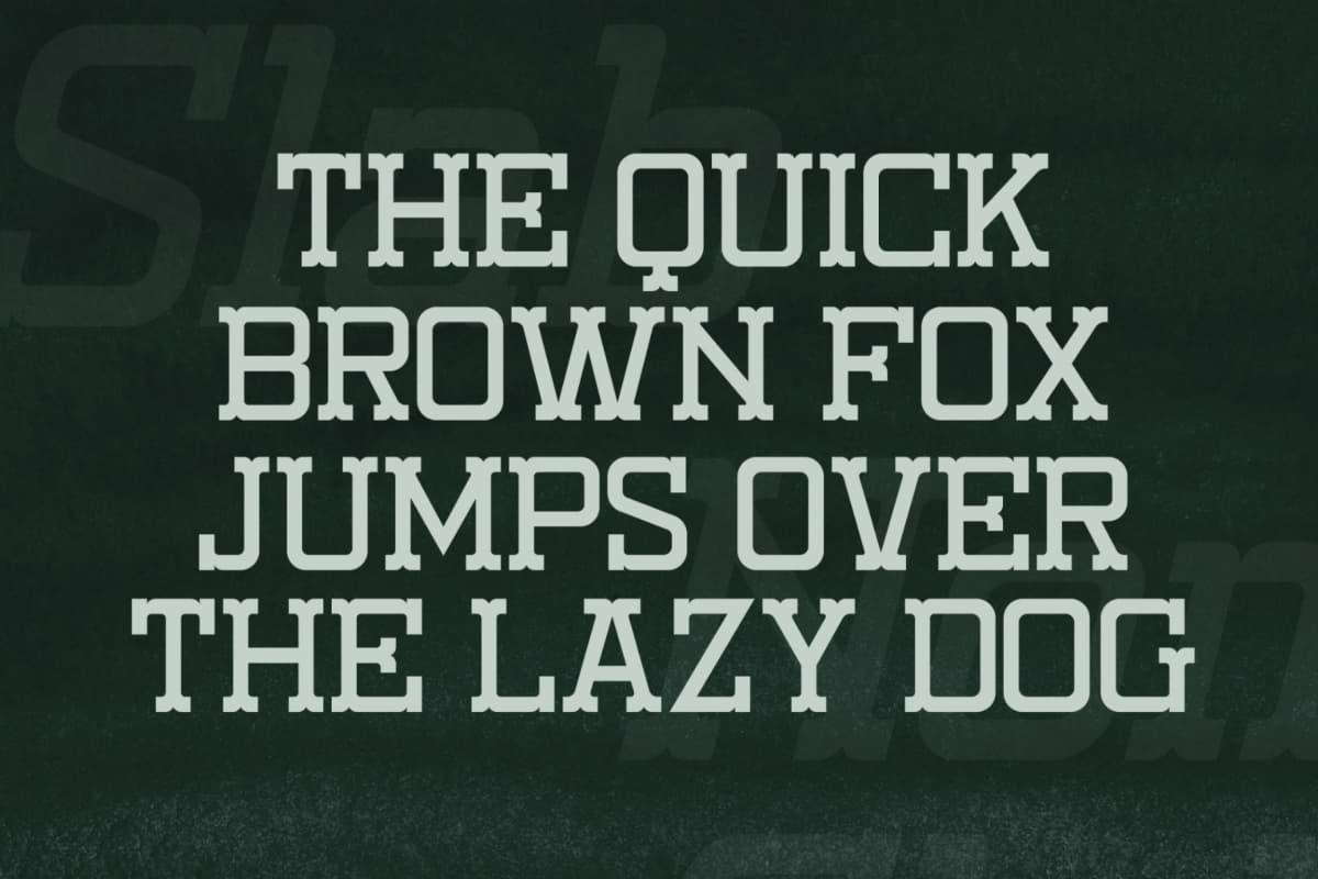 Nomaden Slab - Stylish Slab Serif Font font preview 9