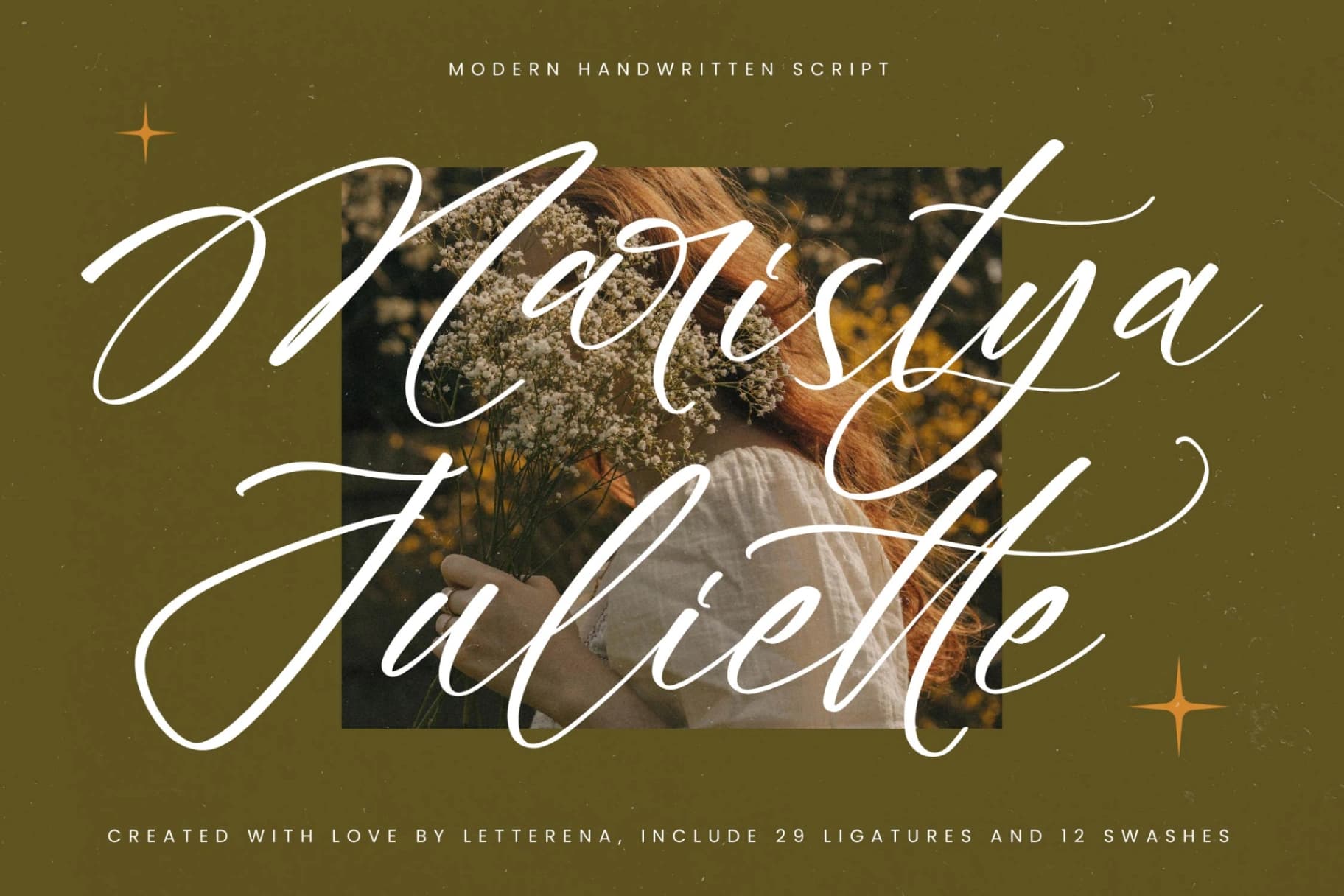Preview of Maristya Juliette - Modern Handwritten Script font
