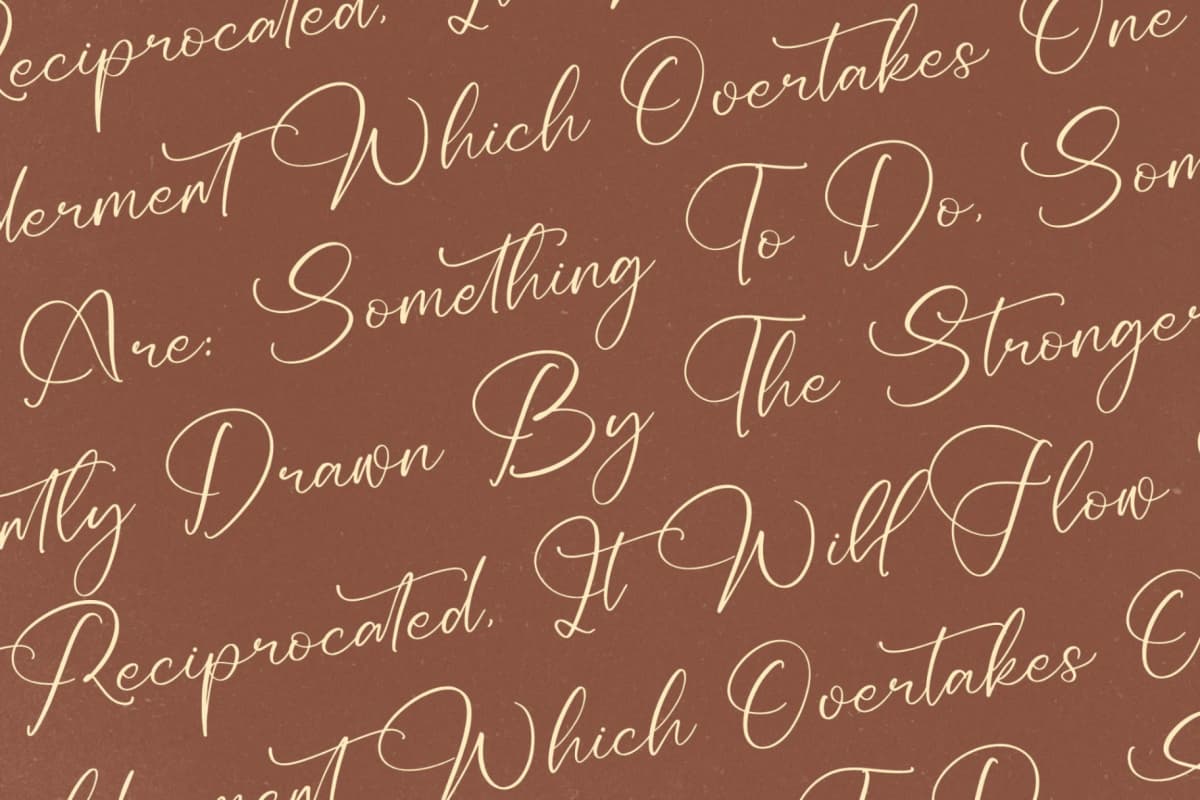 Preview 9 for Redianta Brighters – Beauty Calligraphy Font