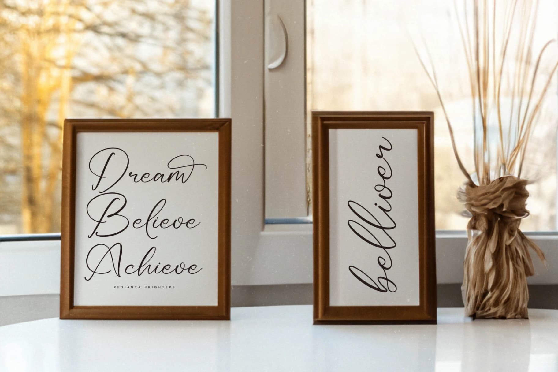 Preview 7 for Redianta Brighters – Beauty Calligraphy Font
