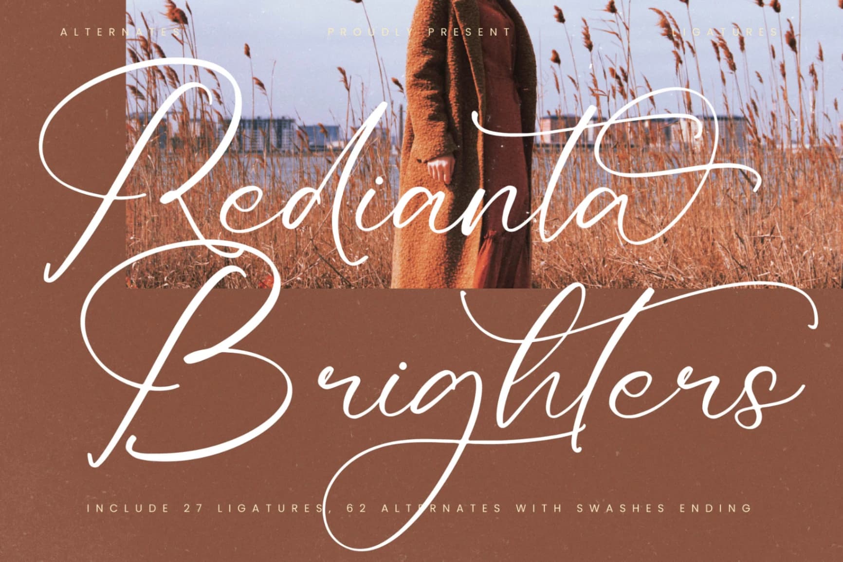 Preview of Redianta Brighters – Beauty Calligraphy Font font