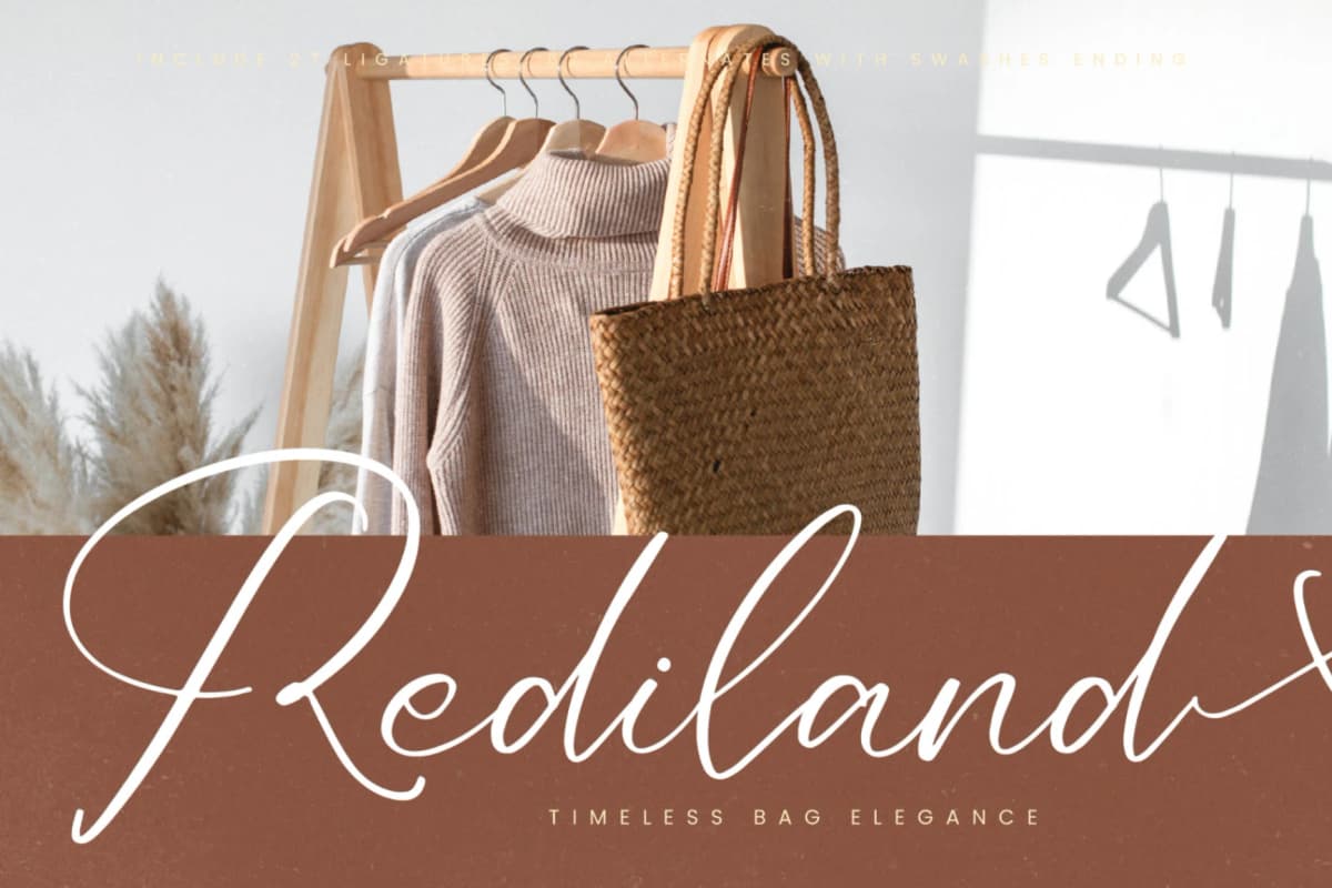 Preview 5 for Redianta Brighters – Beauty Calligraphy Font