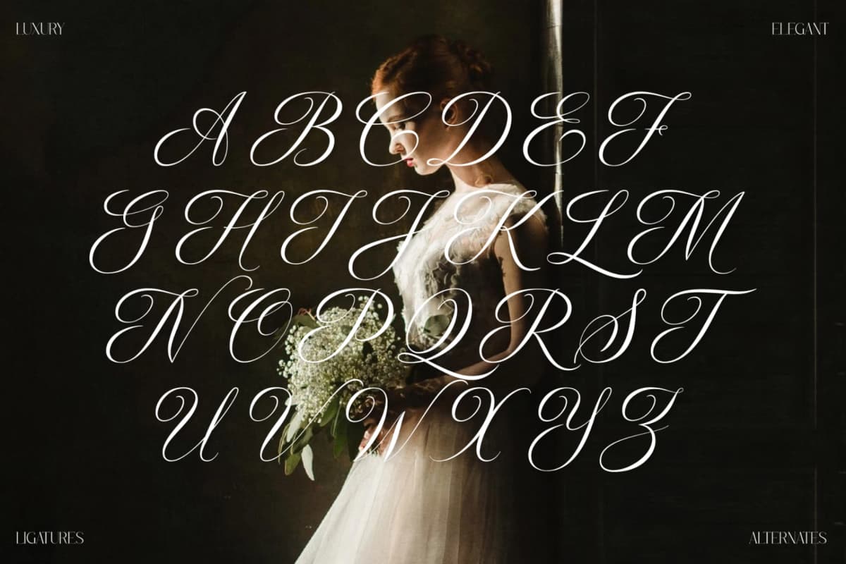 Merqola Nature - Modern Ligature Serif font preview 10