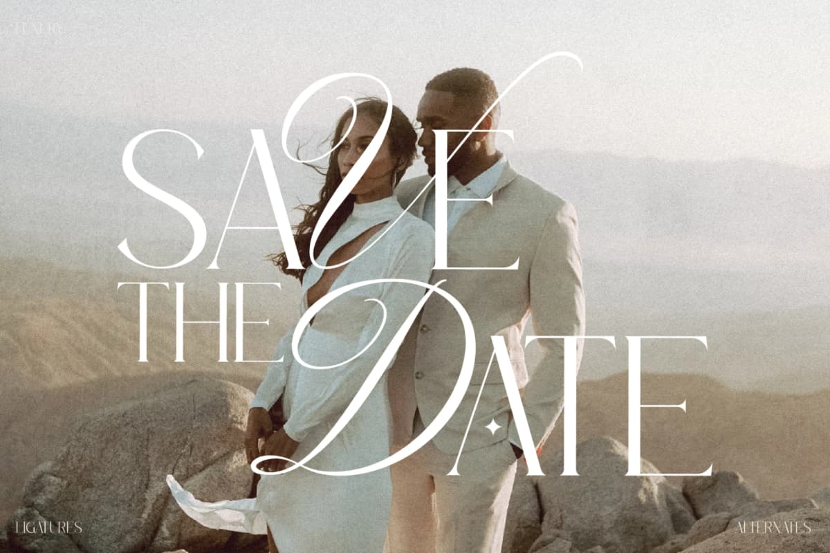 Merqola Nature - Modern Ligature Serif font preview 8