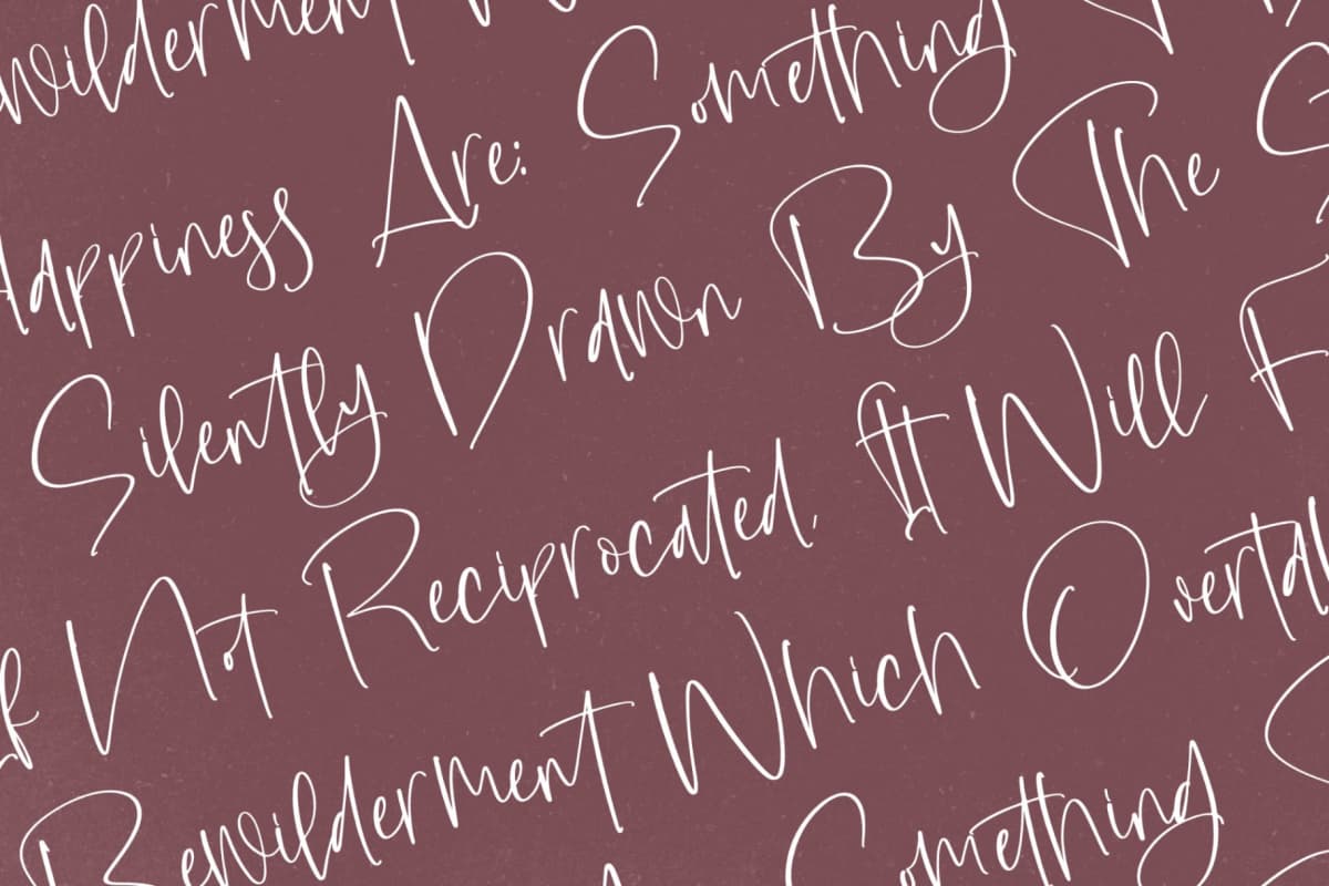 Preview 9 for Highland Soonbeam – Modern Handwritten Font