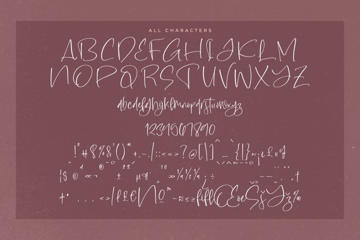 Preview 13 for Highland Soonbeam – Modern Handwritten Font