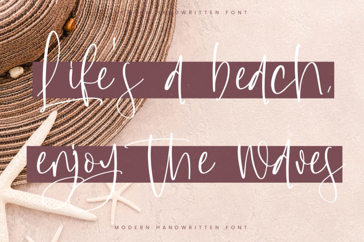 Preview 4 for Highland Soonbeam – Modern Handwritten Font