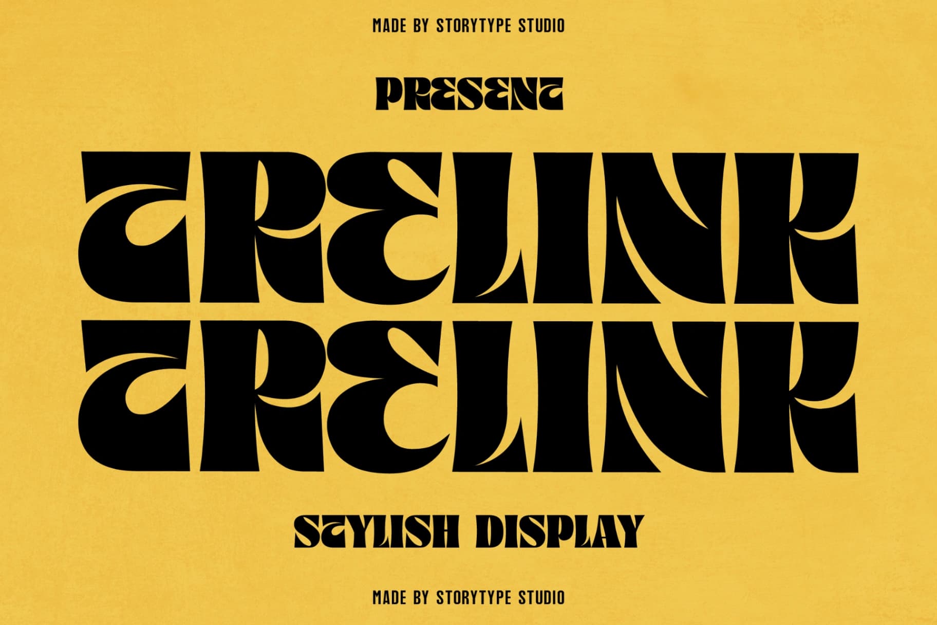 Preview of Trelink - Stylish Display Font font