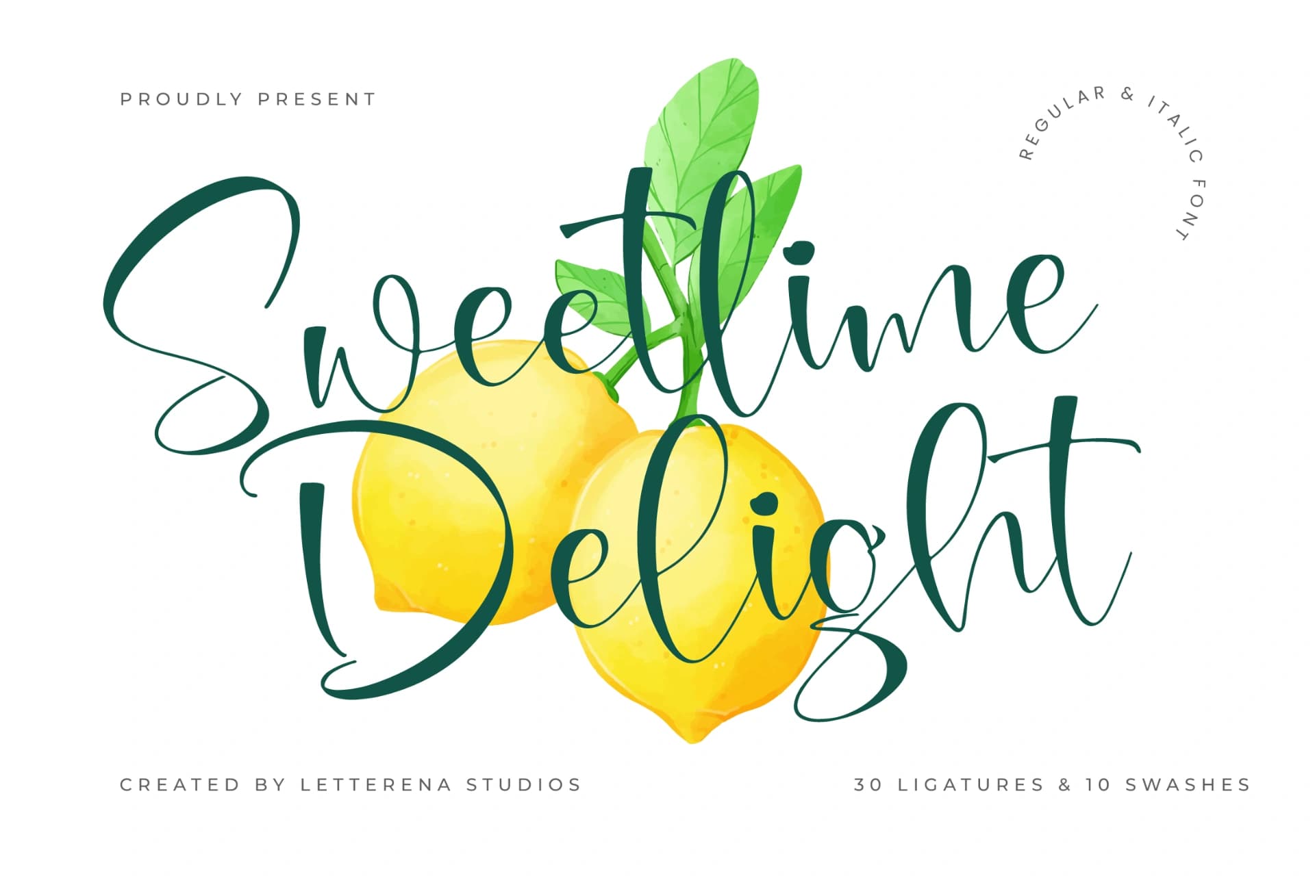 Preview 1 for Sweetlime Delight – Beautiful Handwritten Font