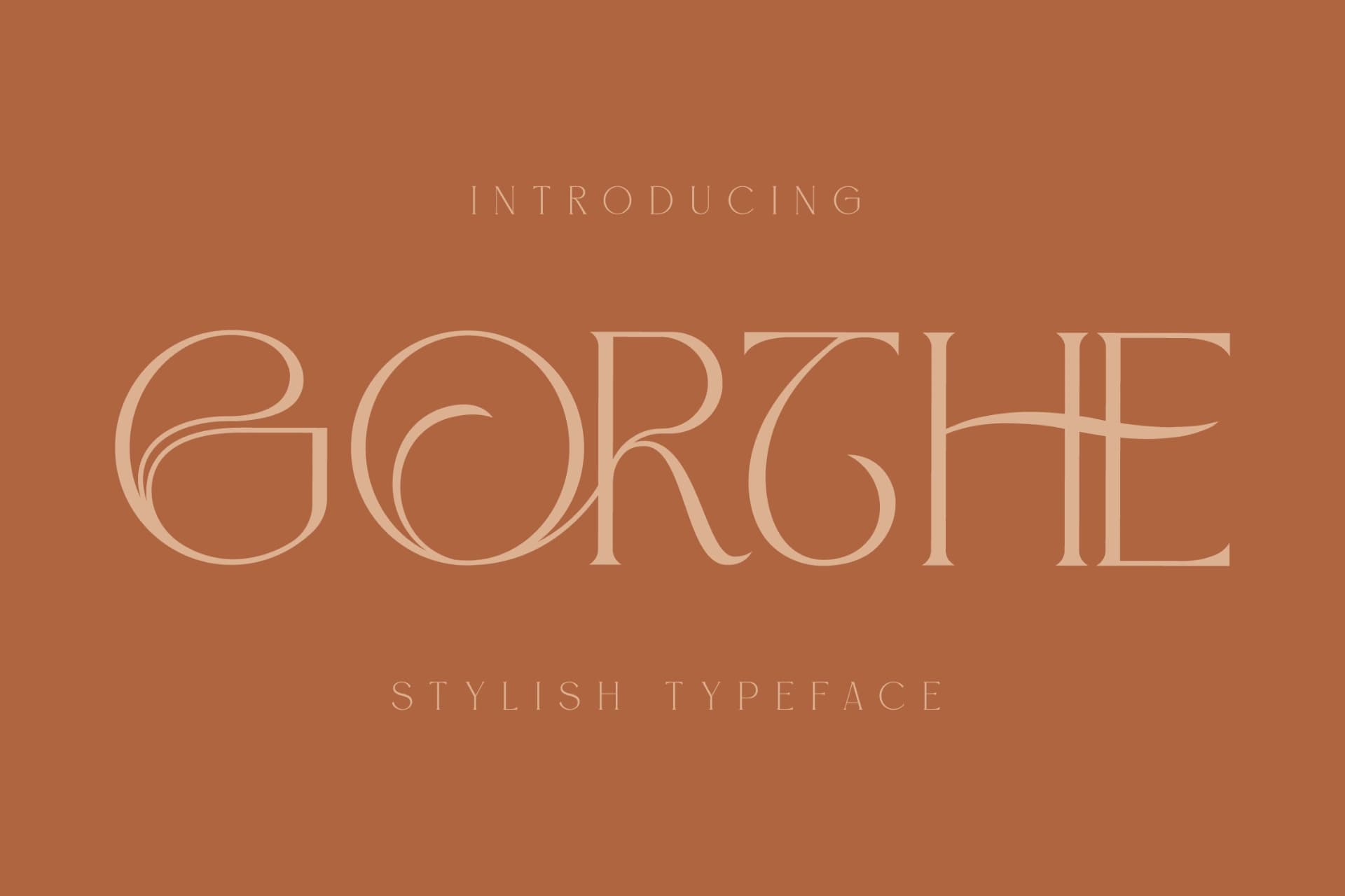 Preview of Gorthe - Stylish Typeface Font font