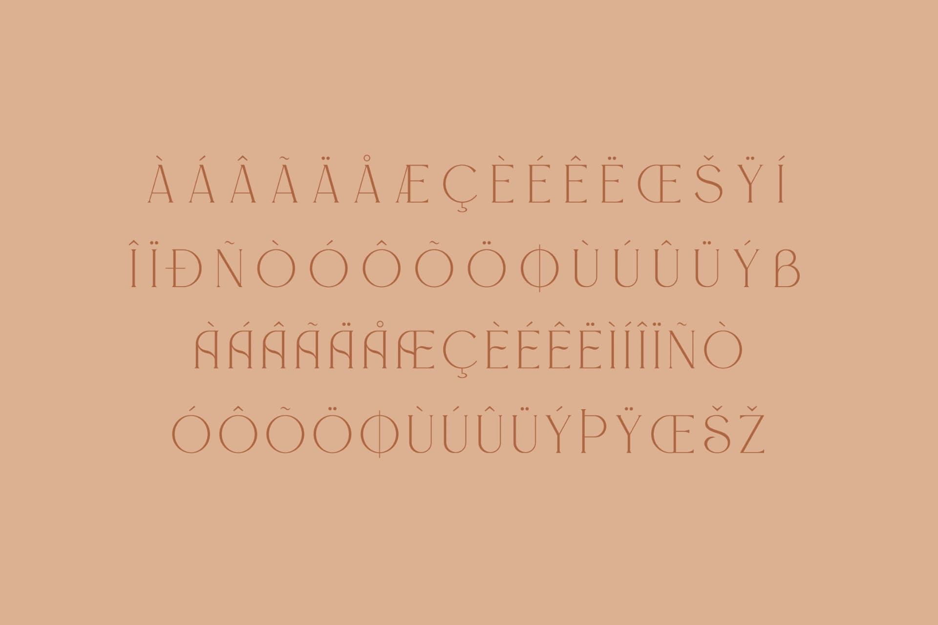 Preview 14 for Gorthe - Stylish Typeface Font