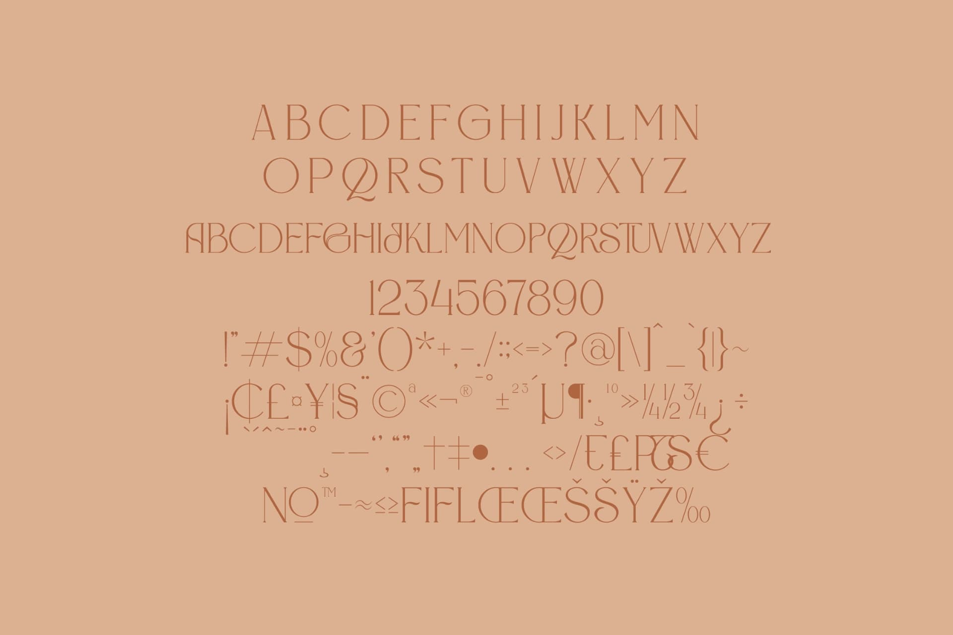 Preview 12 for Gorthe - Stylish Typeface Font