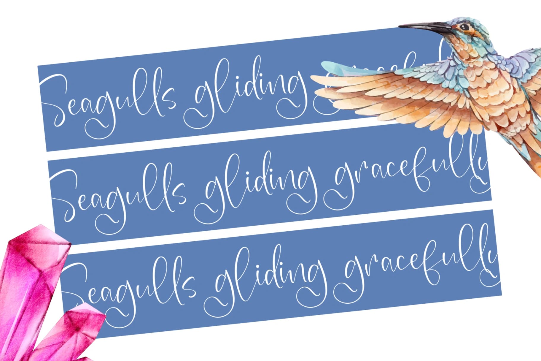 Preview 6 for Sparkle Perfection – Beautiful Handwritten Font
