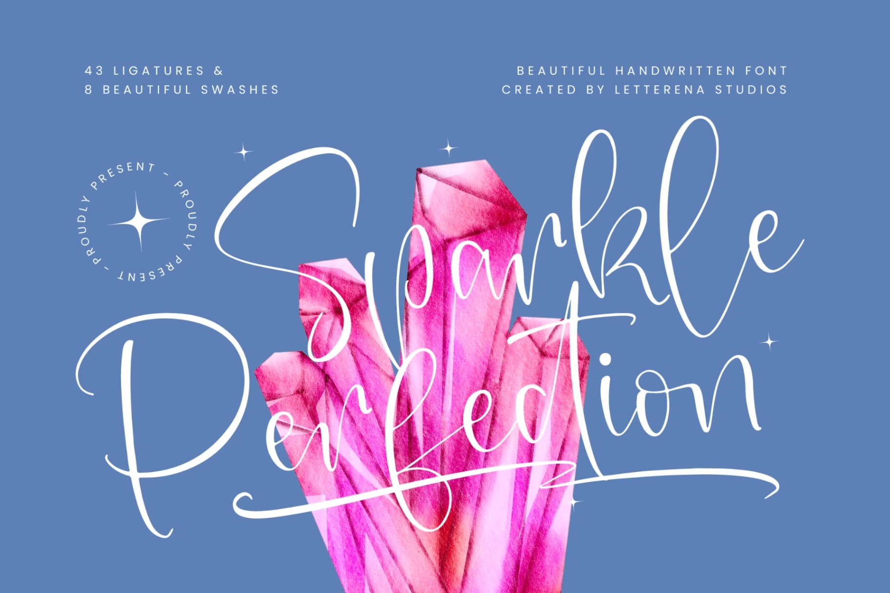 Preview 1 for Sparkle Perfection – Beautiful Handwritten Font