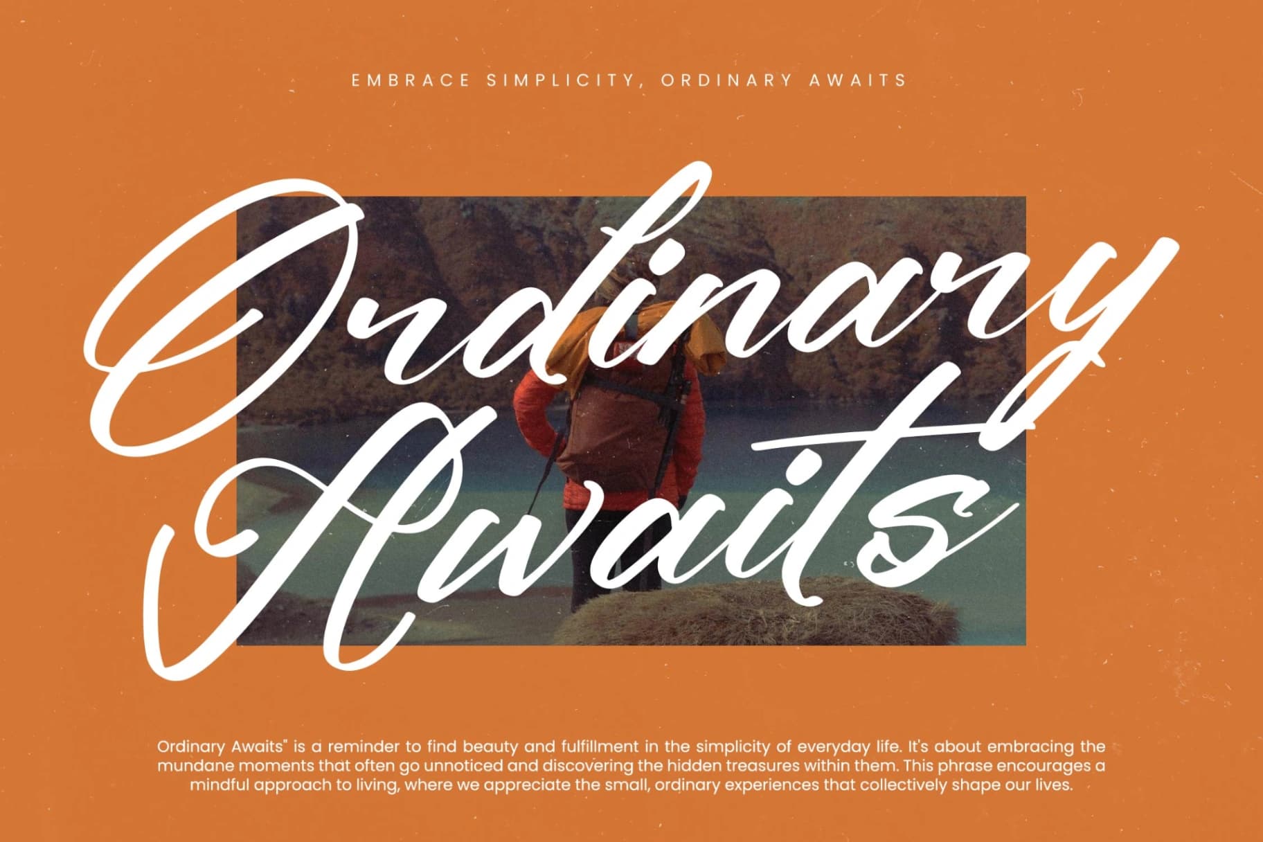 Preview 4 for Climbing Nature – Modern Calligraphy Font
