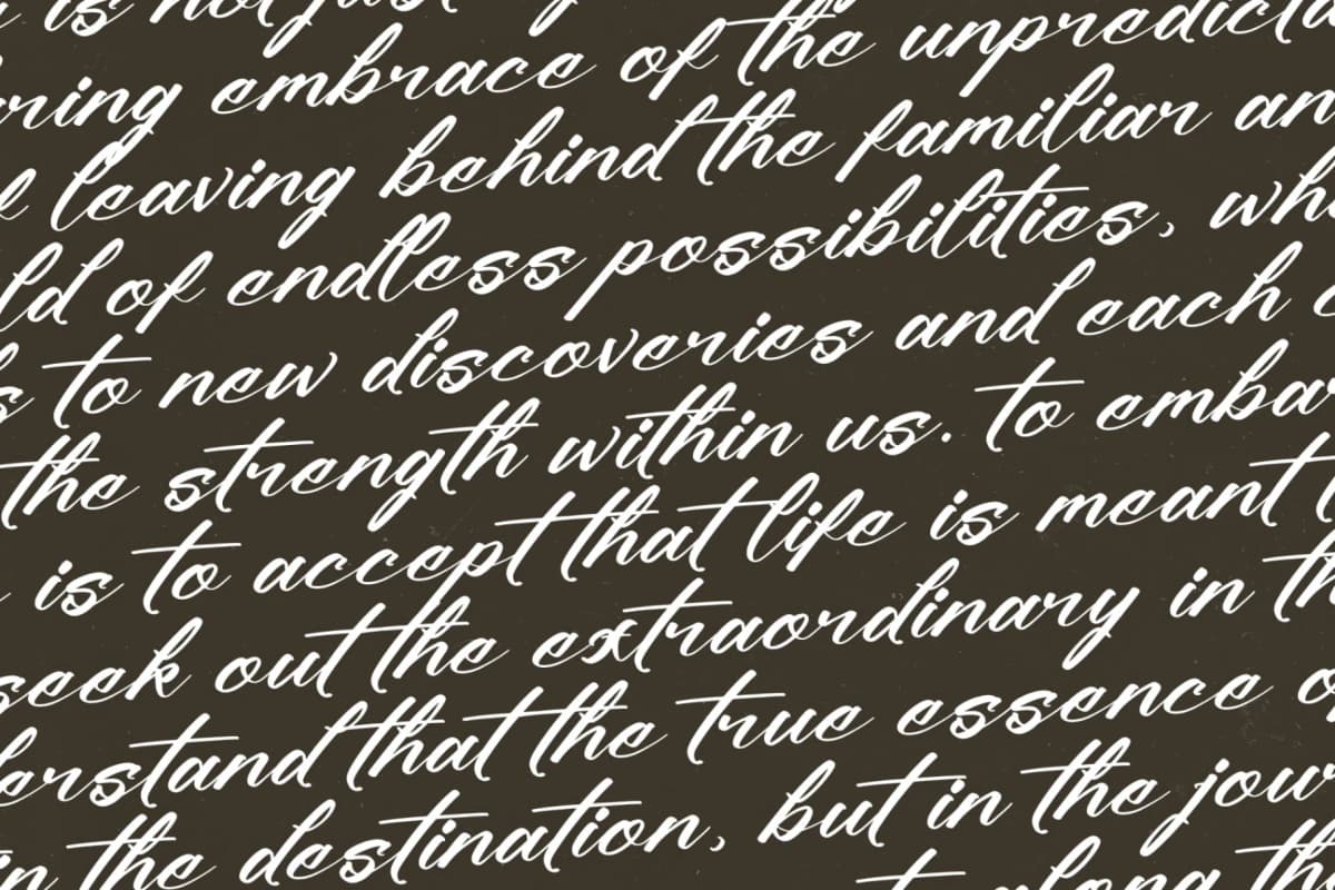 Climbing Nature – Modern Calligraphy Font font preview 9