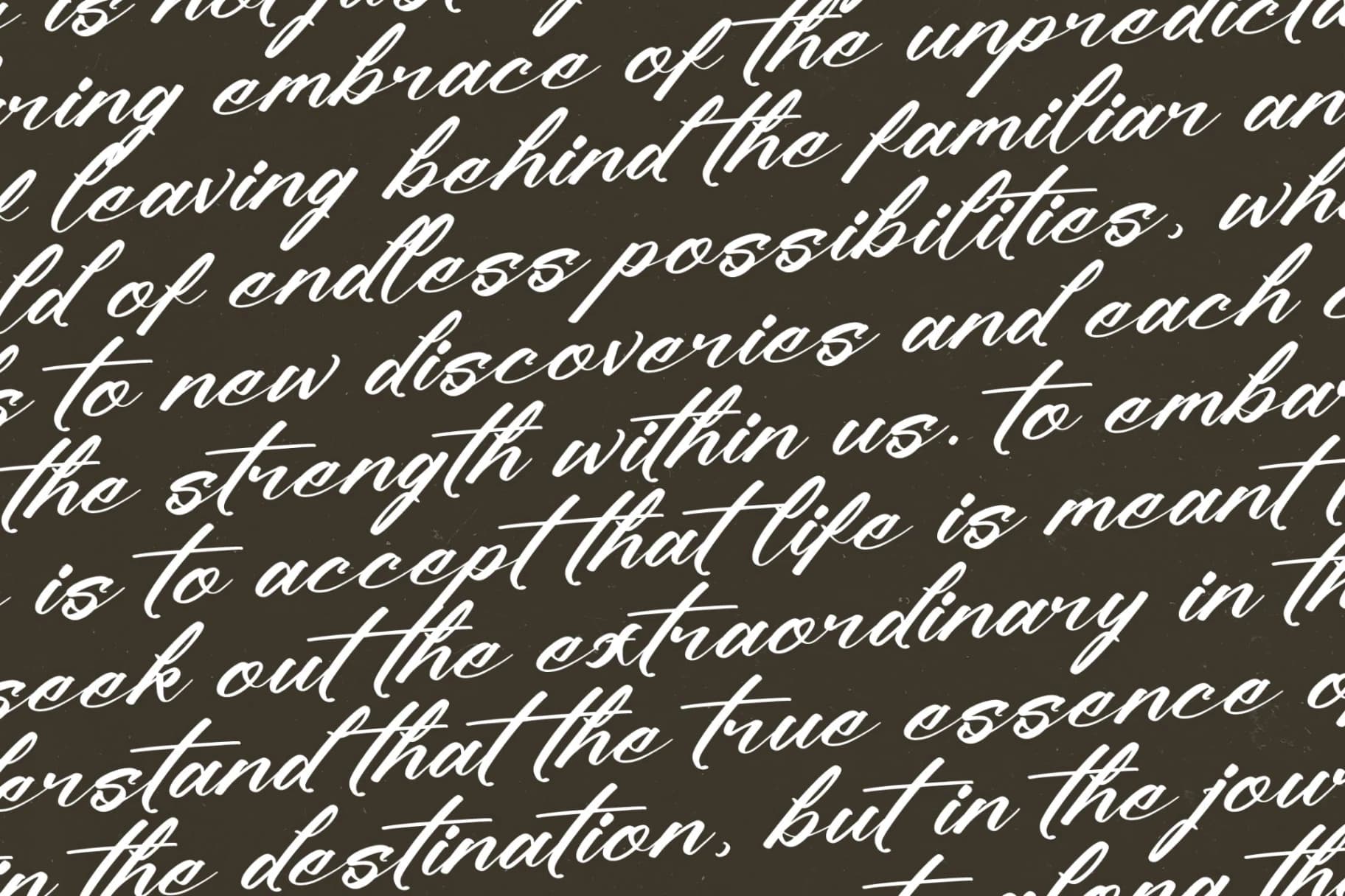 Preview 9 for Climbing Nature – Modern Calligraphy Font
