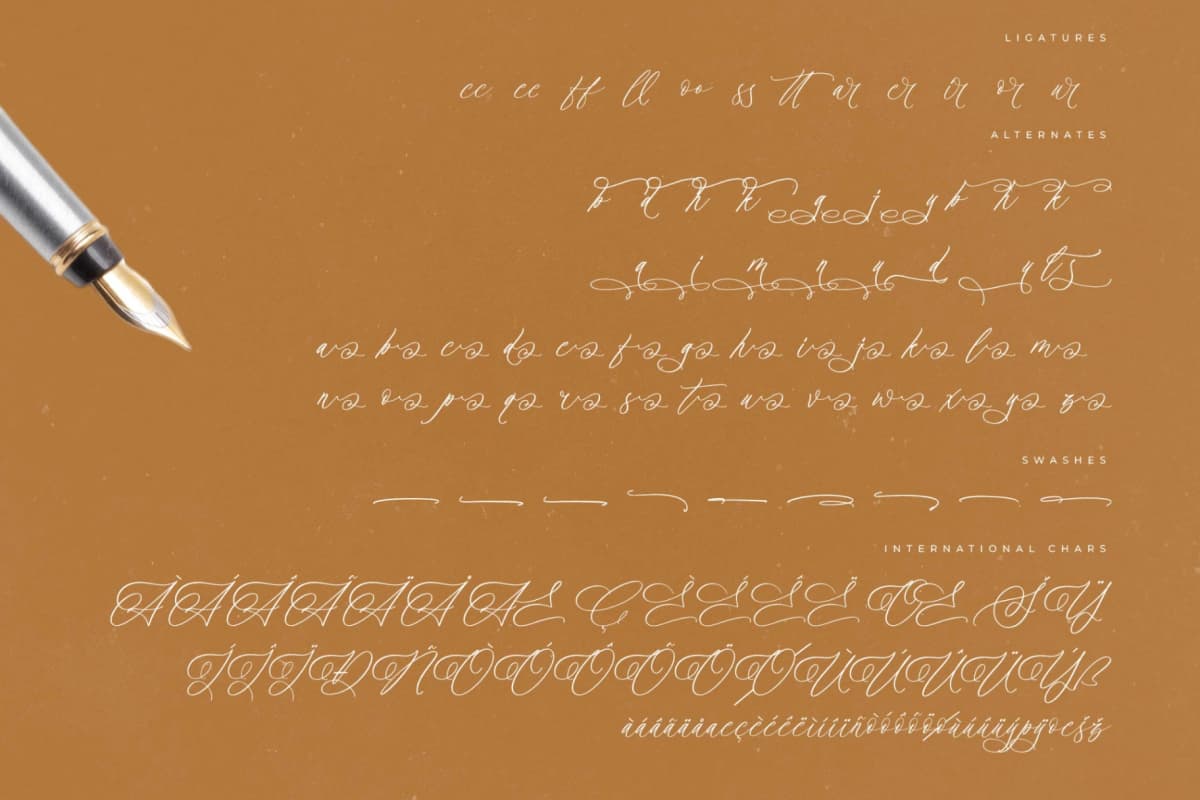 Preview 14 for Scarletta Boutique – Handwritten Calligraphy Font