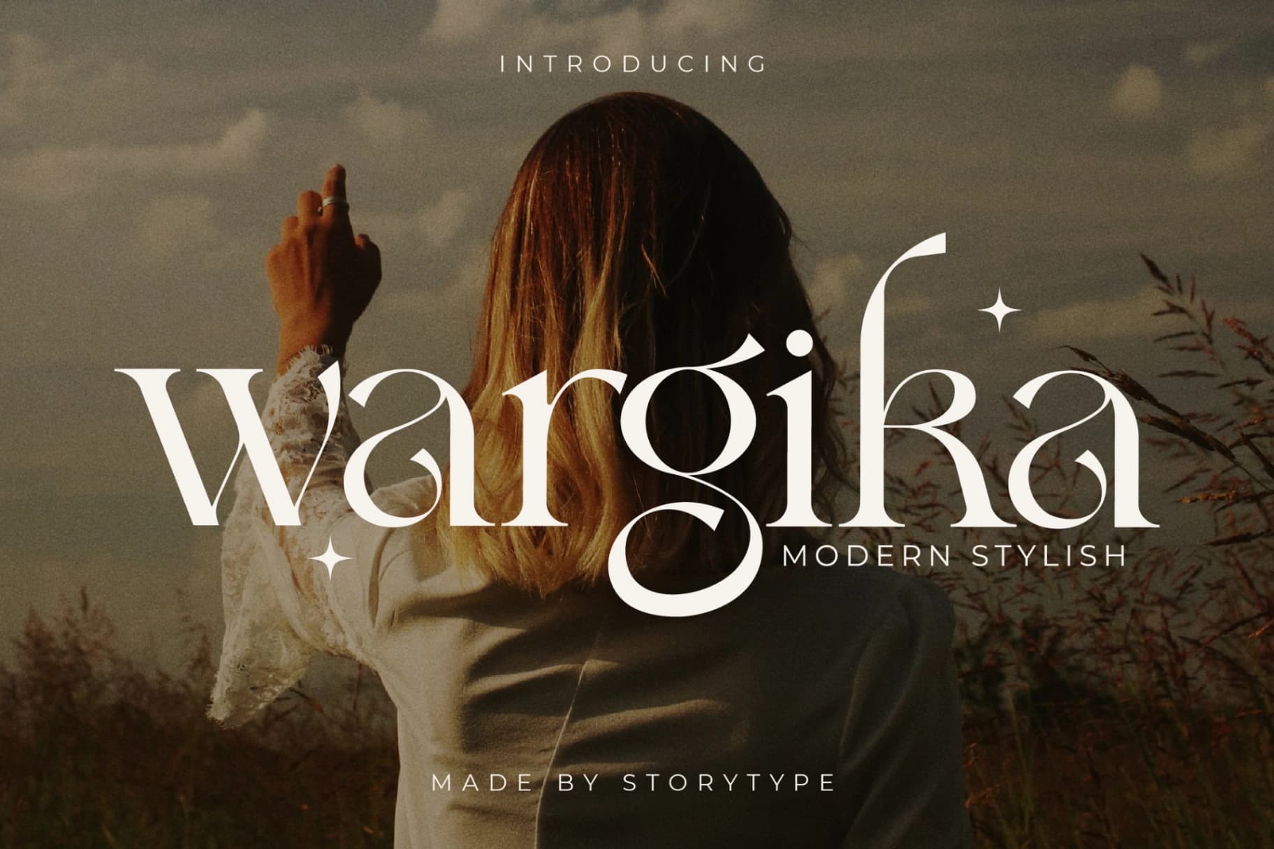Preview of Wargika - Modern Stylish Serif Font font