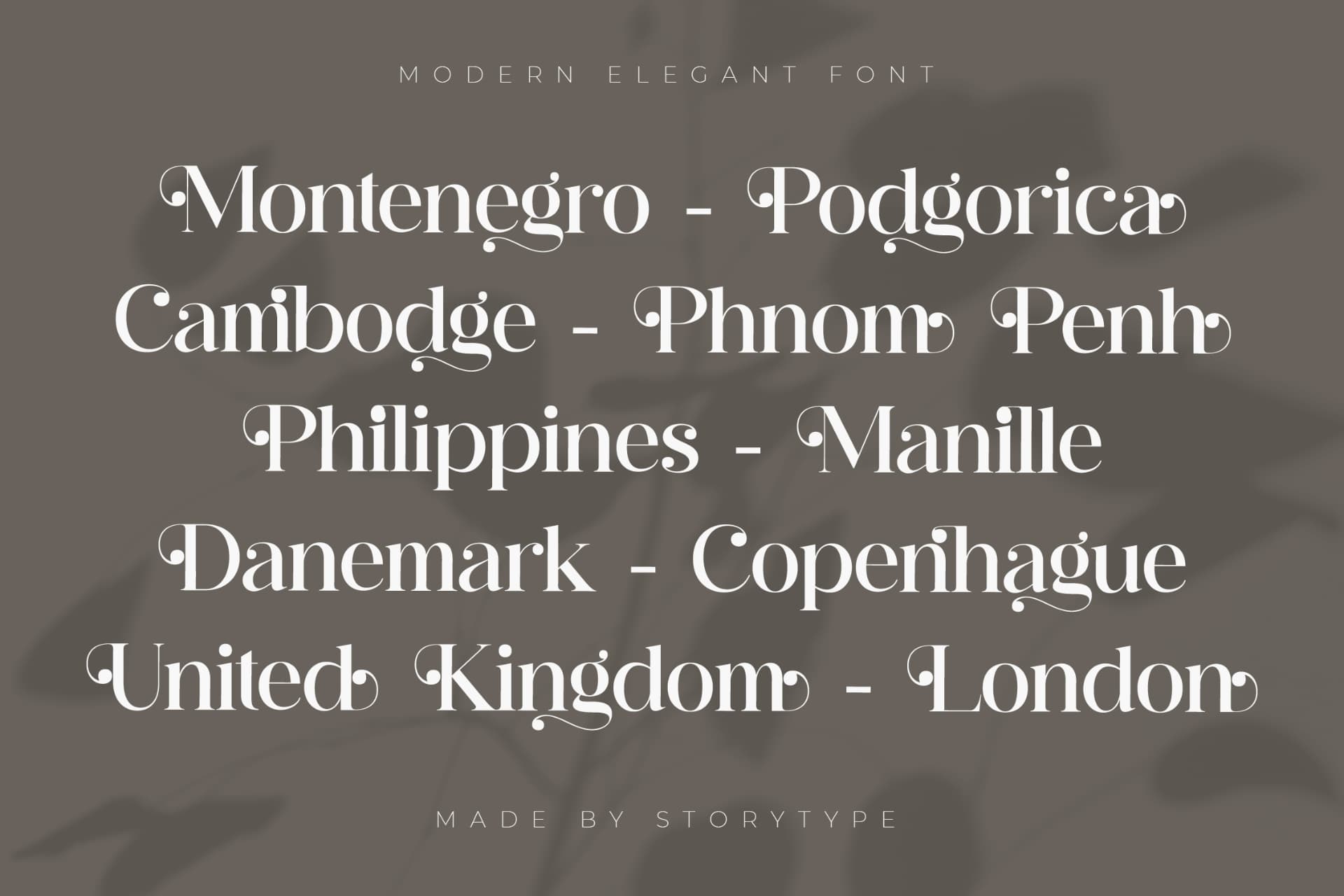 Preview 5 for Hergika - Modern Elegan Serif Font