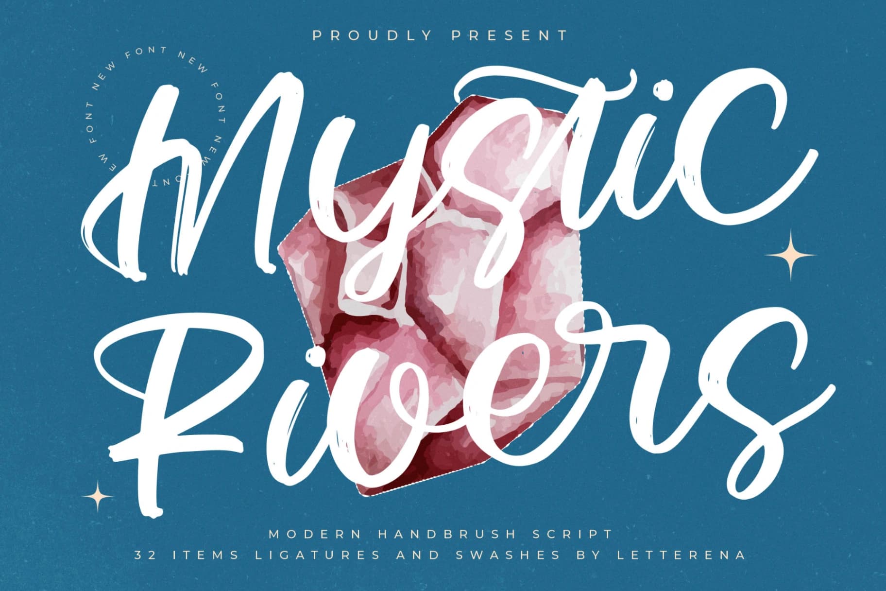 Preview of Mystic Rivers – Modern Handbrush Script font
