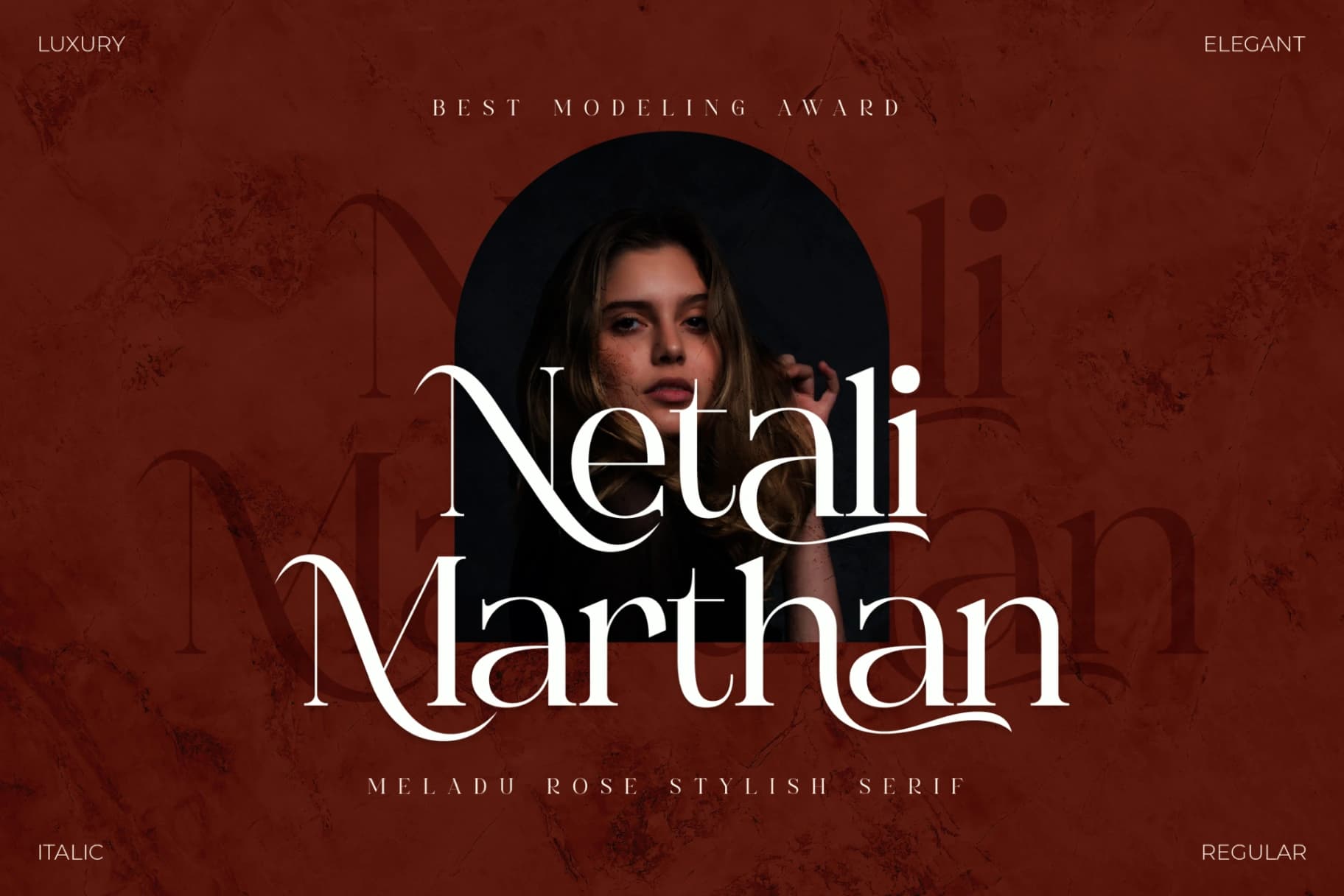 Preview 5 for Meladu Rose - Stylish Serif Font