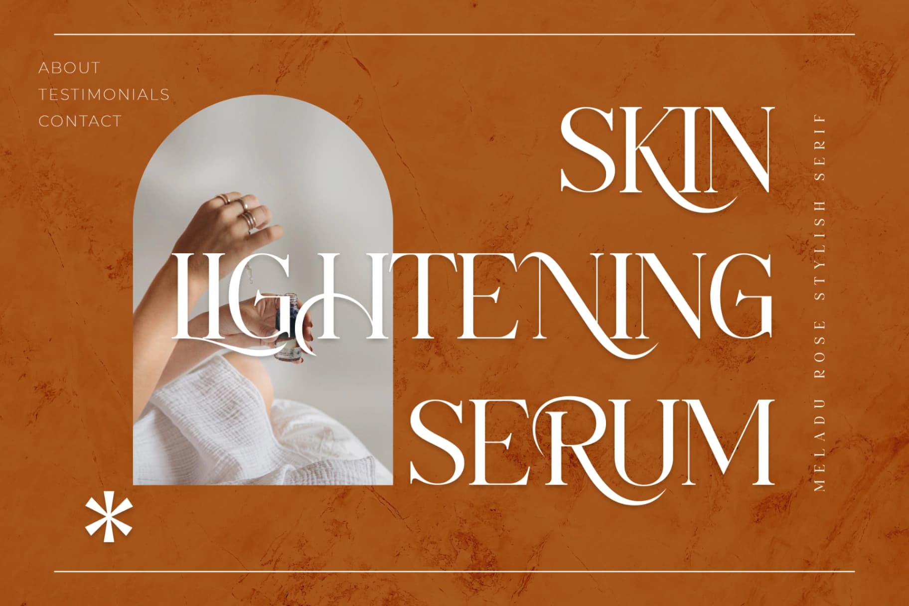 Preview 6 for Meladu Rose - Stylish Serif Font