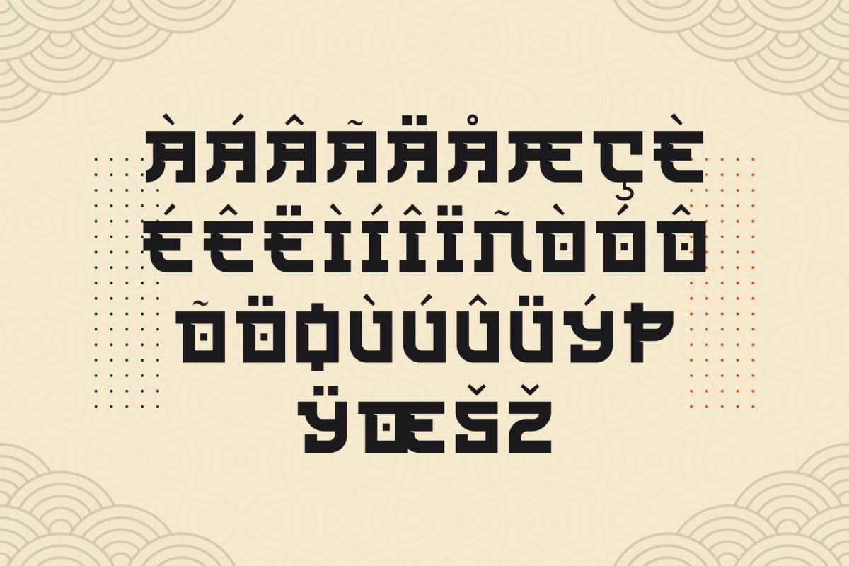 Rijaya Konoha - Japanese Display Font font preview 14