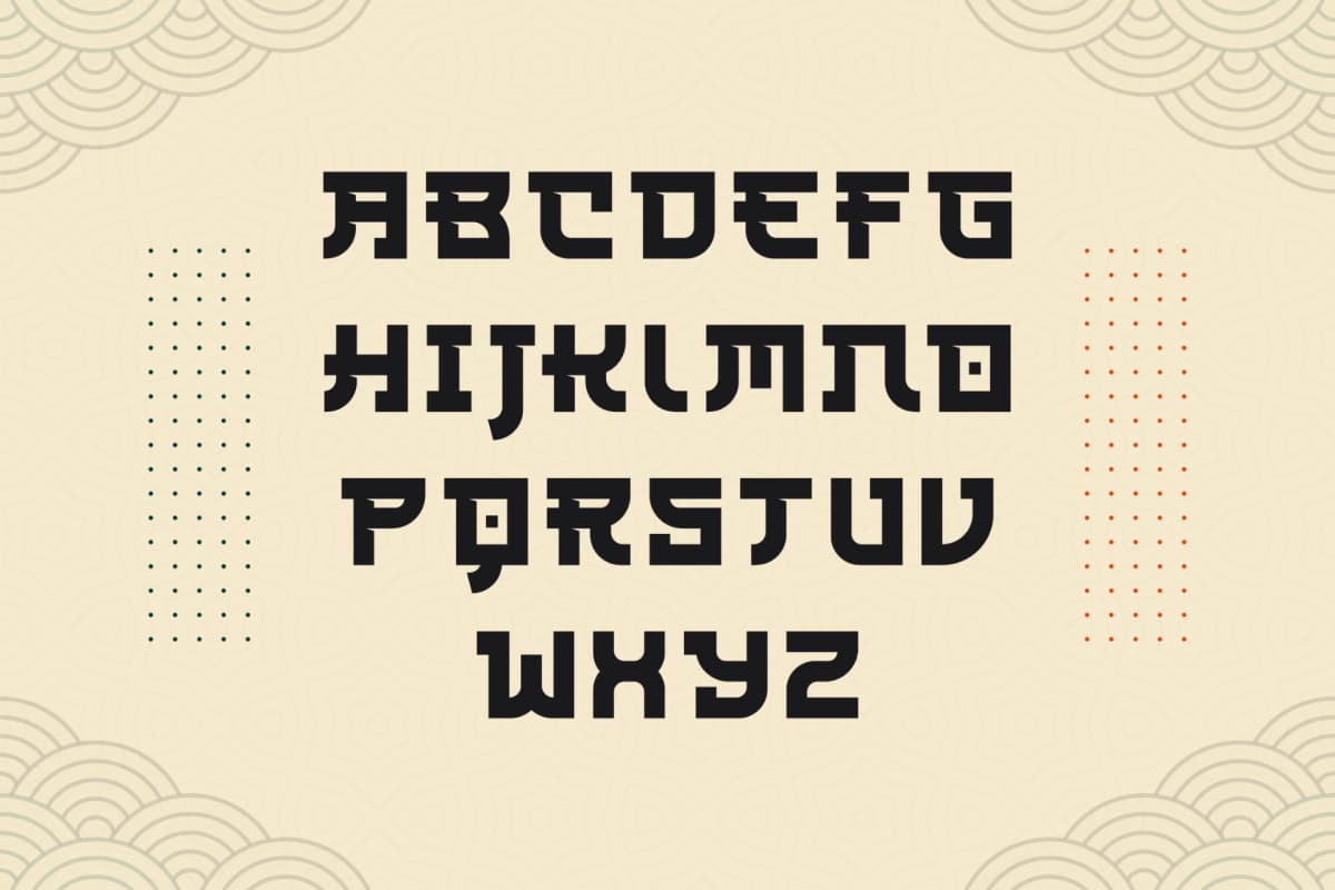 Rijaya Konoha - Japanese Display Font font preview 10