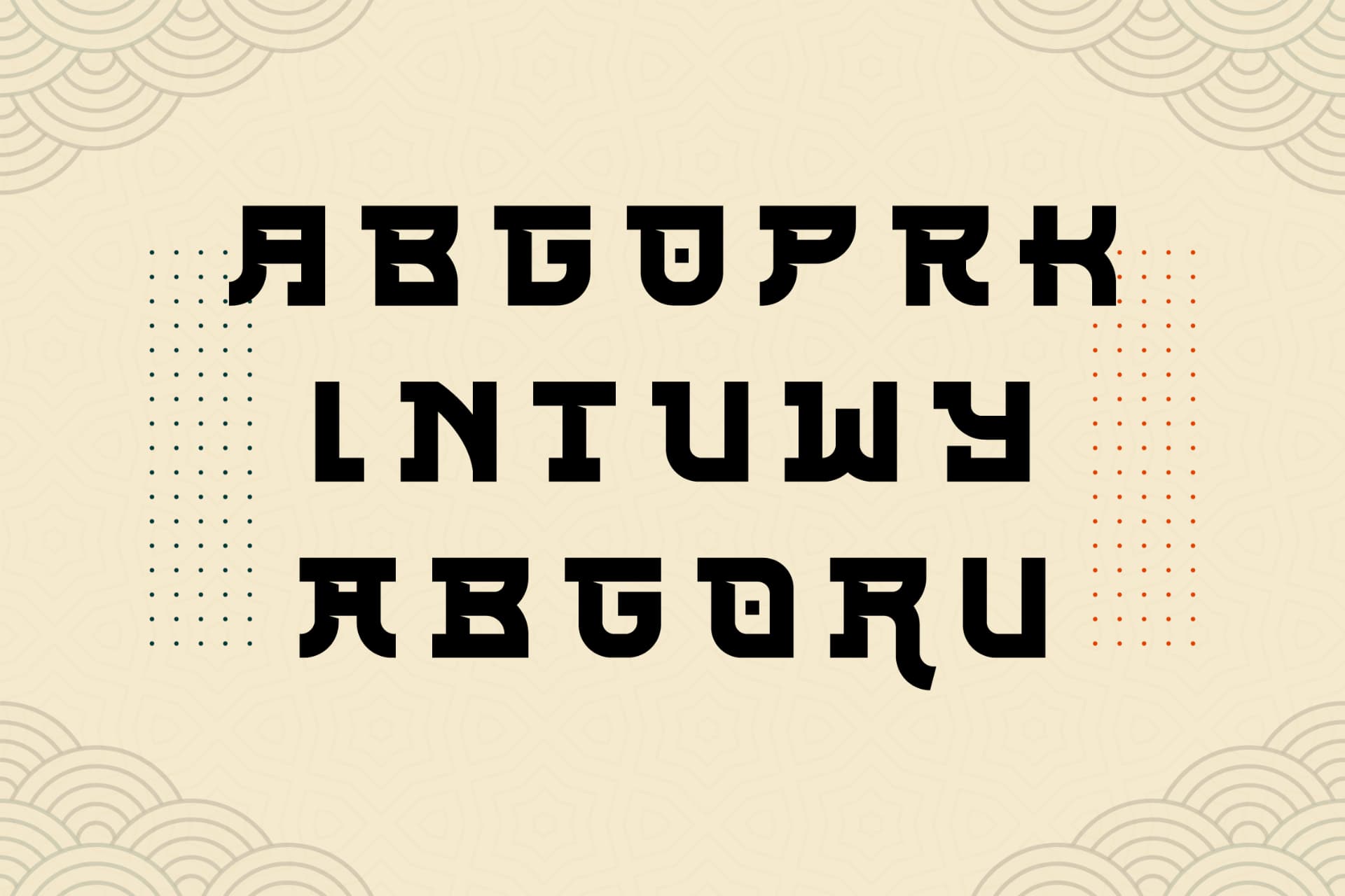 Preview 11 for Rijaya Konoha - Japanese Display Font