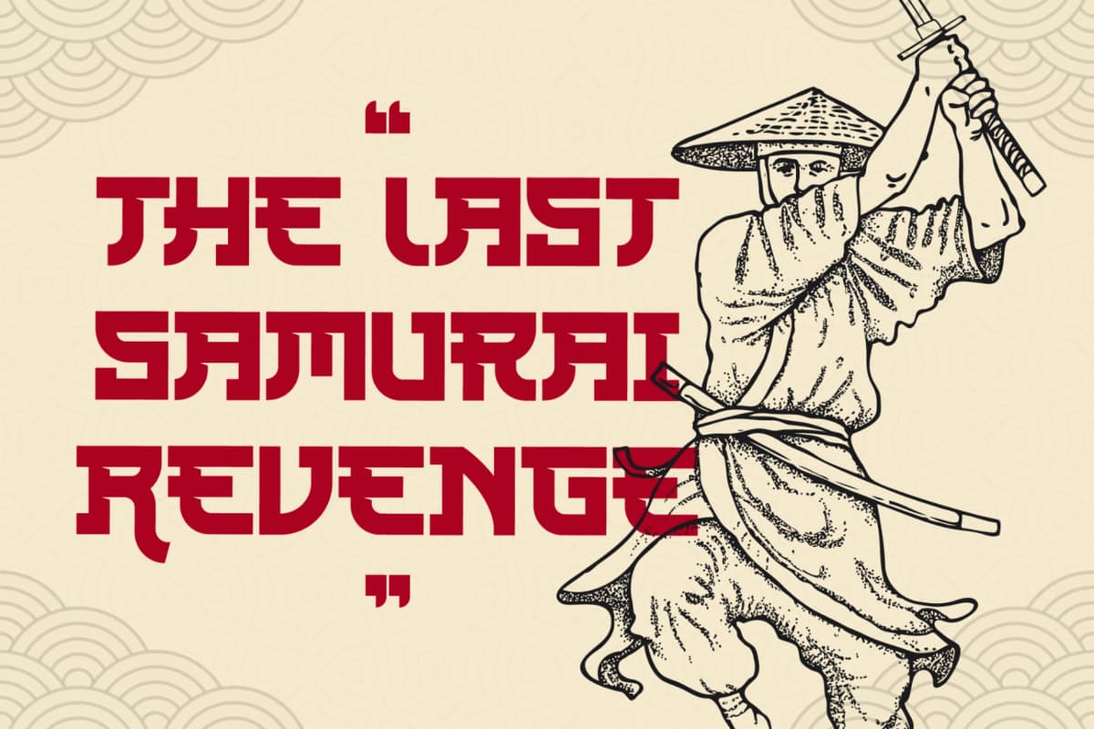 Rijaya Konoha - Japanese Display Font font preview 4