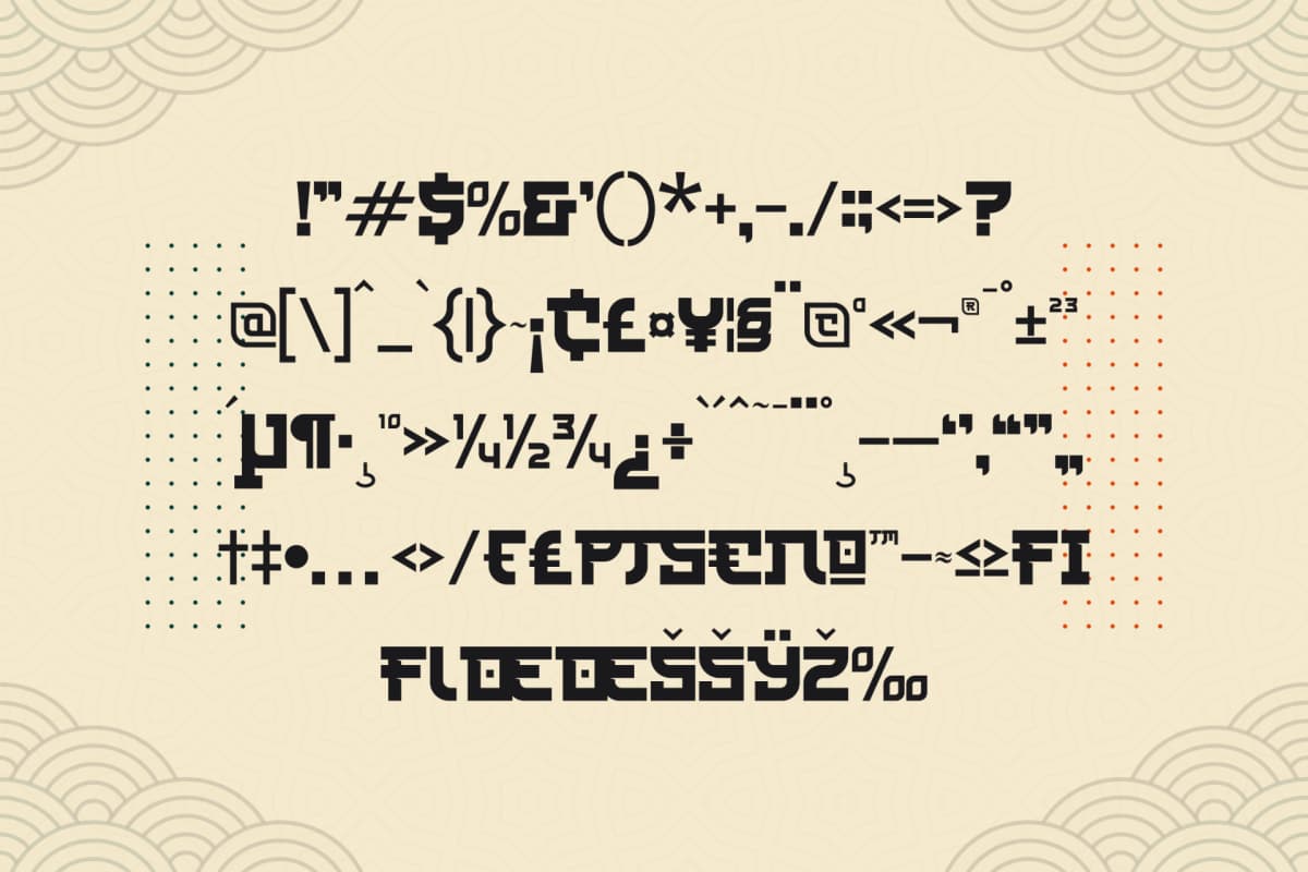 Rijaya Konoha - Japanese Display Font font preview 13