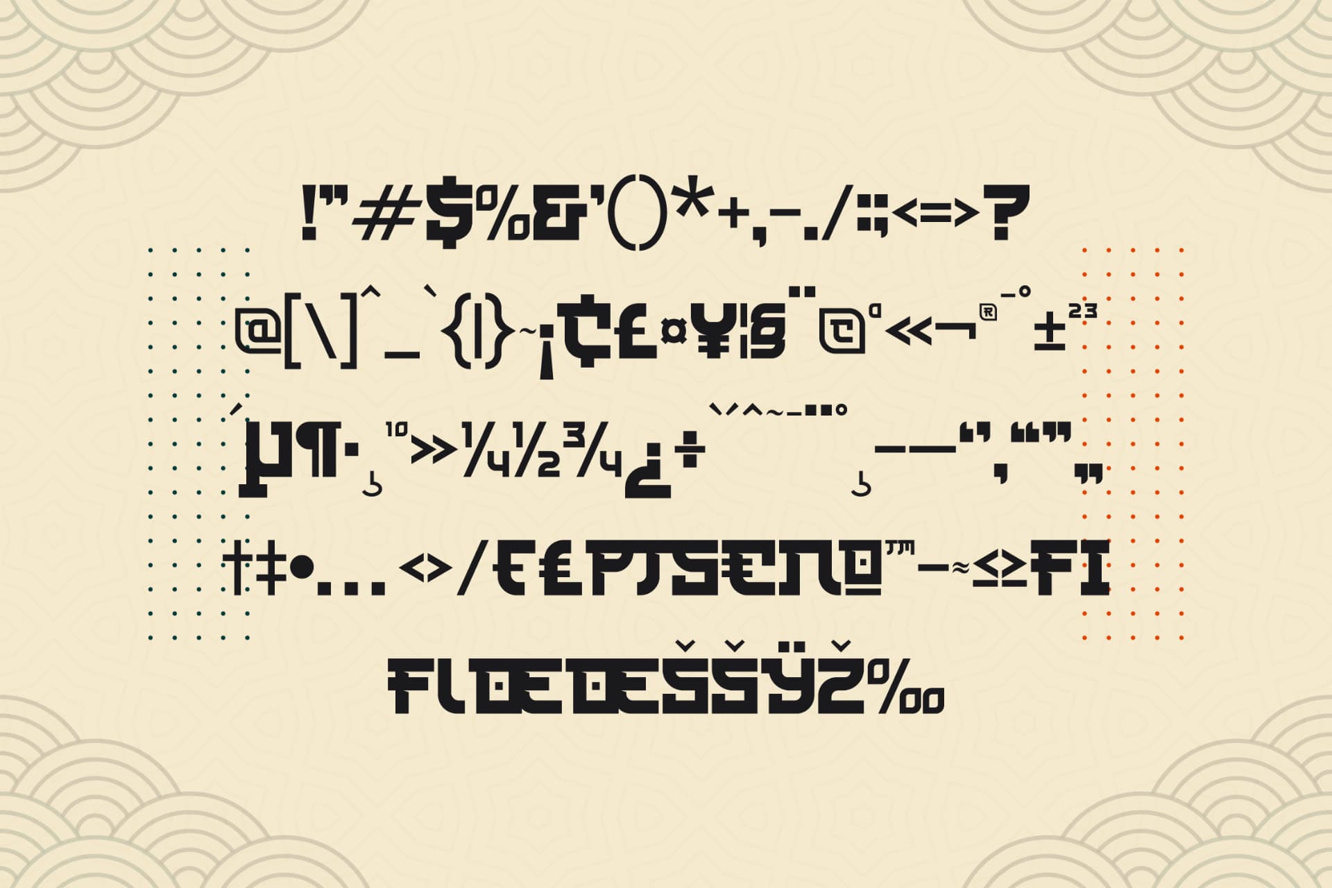 Preview 13 for Rijaya Konoha - Japanese Display Font