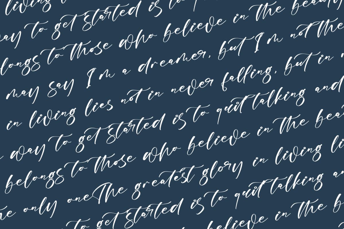 Preview 9 for Magnotus Bractea – Beautiful Script Font