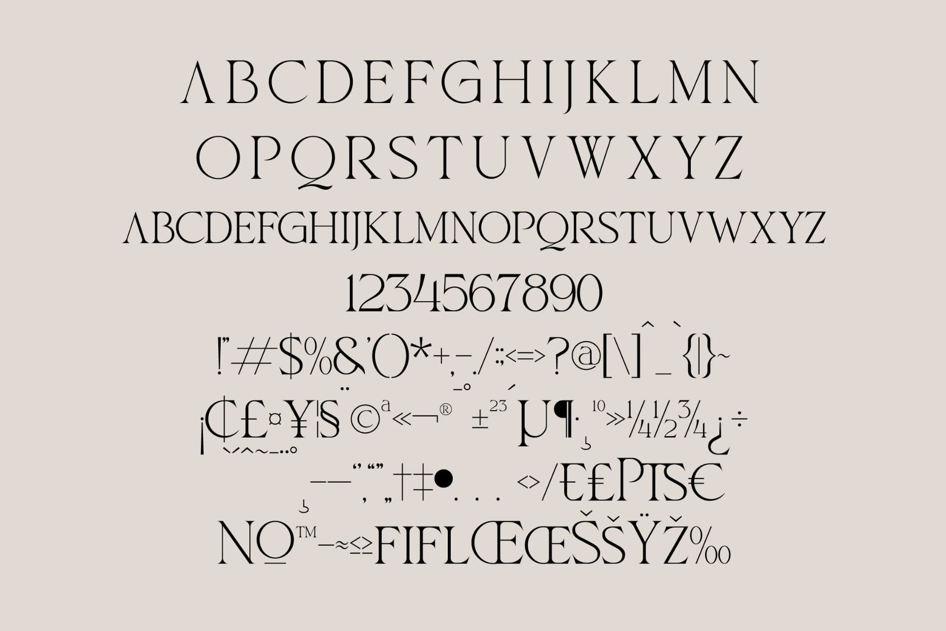 Preview 13 for Crealen - Stylish Serif Font