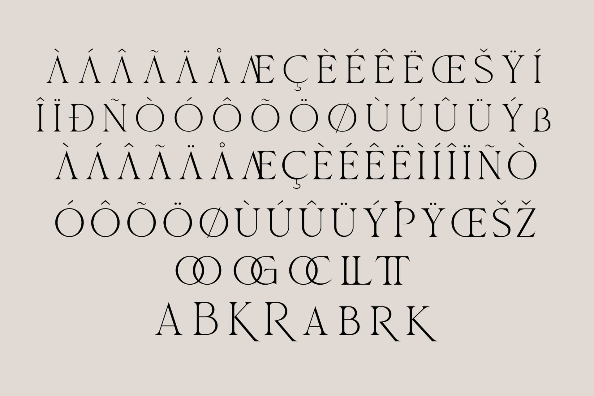 Preview 14 for Crealen - Stylish Serif Font