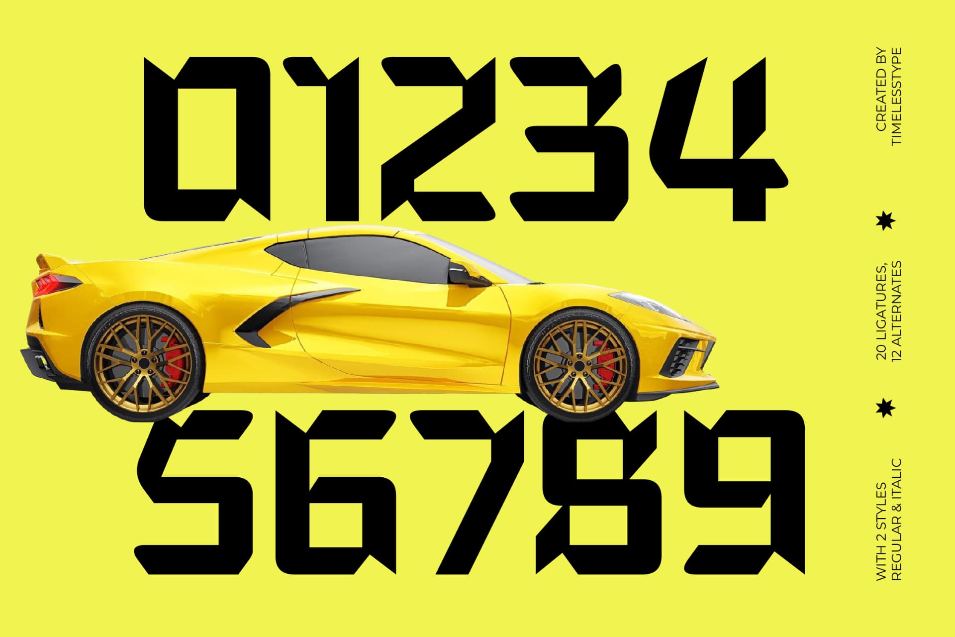 Preview 8 for Gofay Micsoty - Futuristic Sporty Font