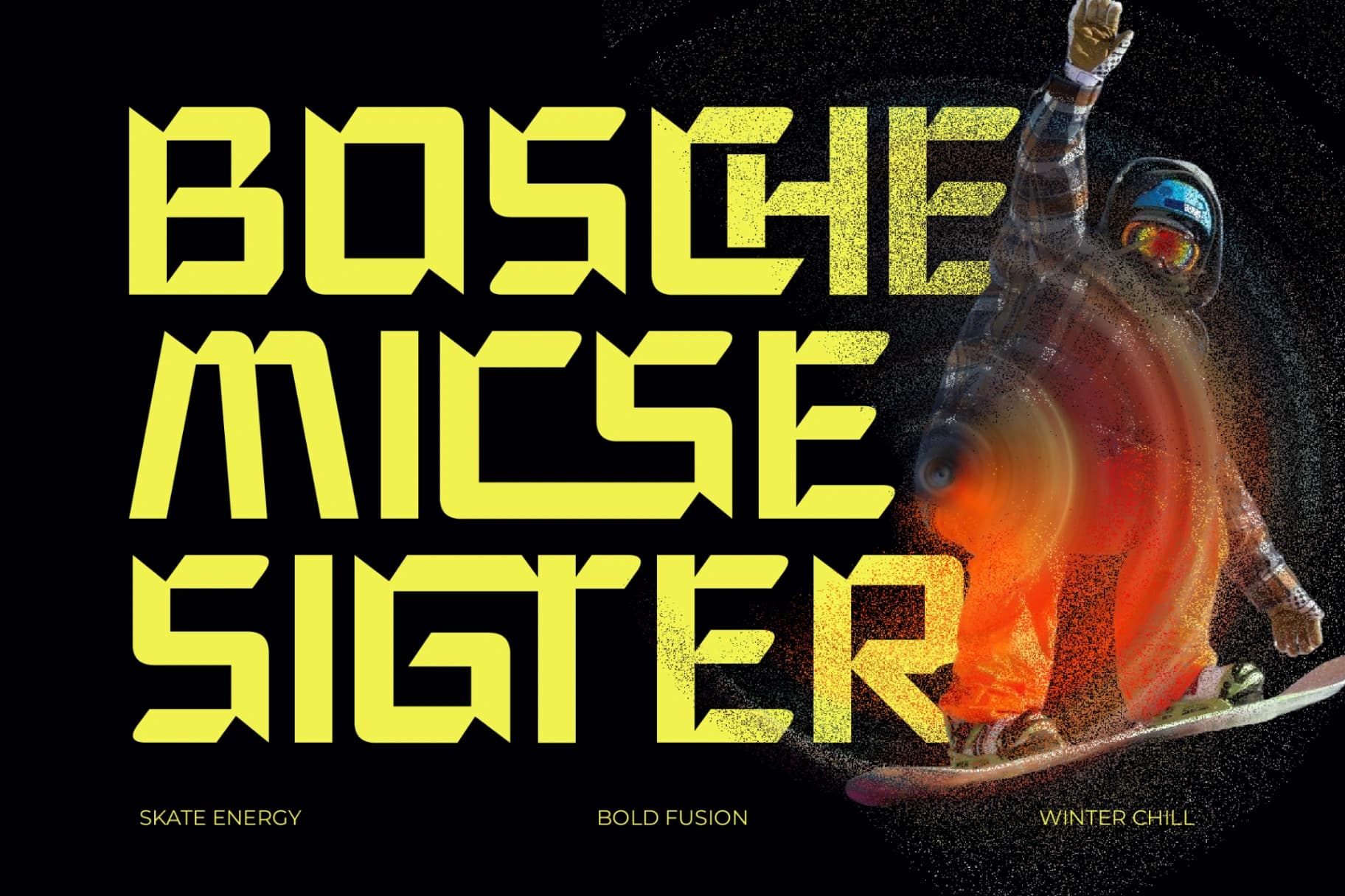 Preview 3 for Gofay Micsoty - Futuristic Sporty Font