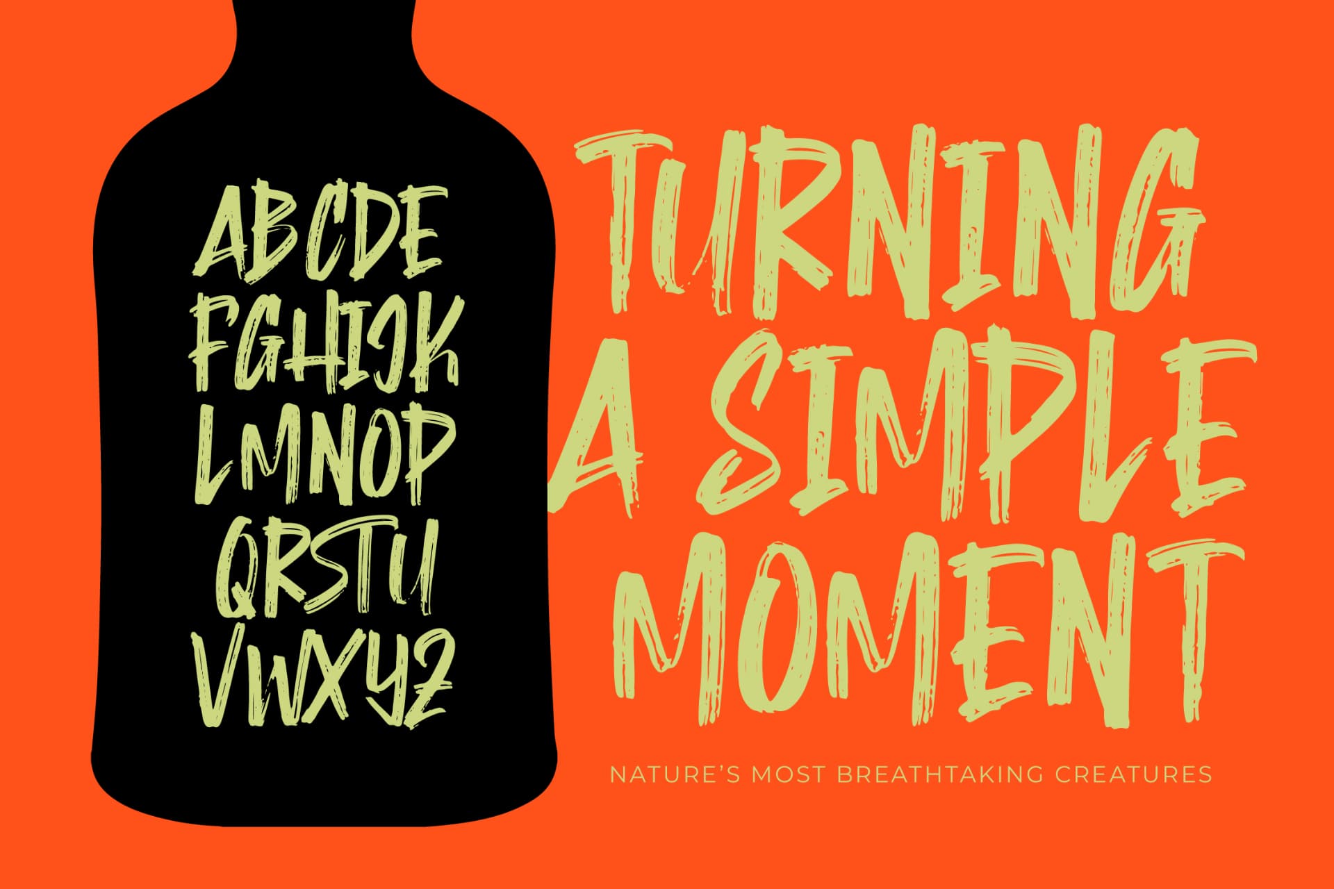 Preview 10 for Montha Stroner – Display Brush Font