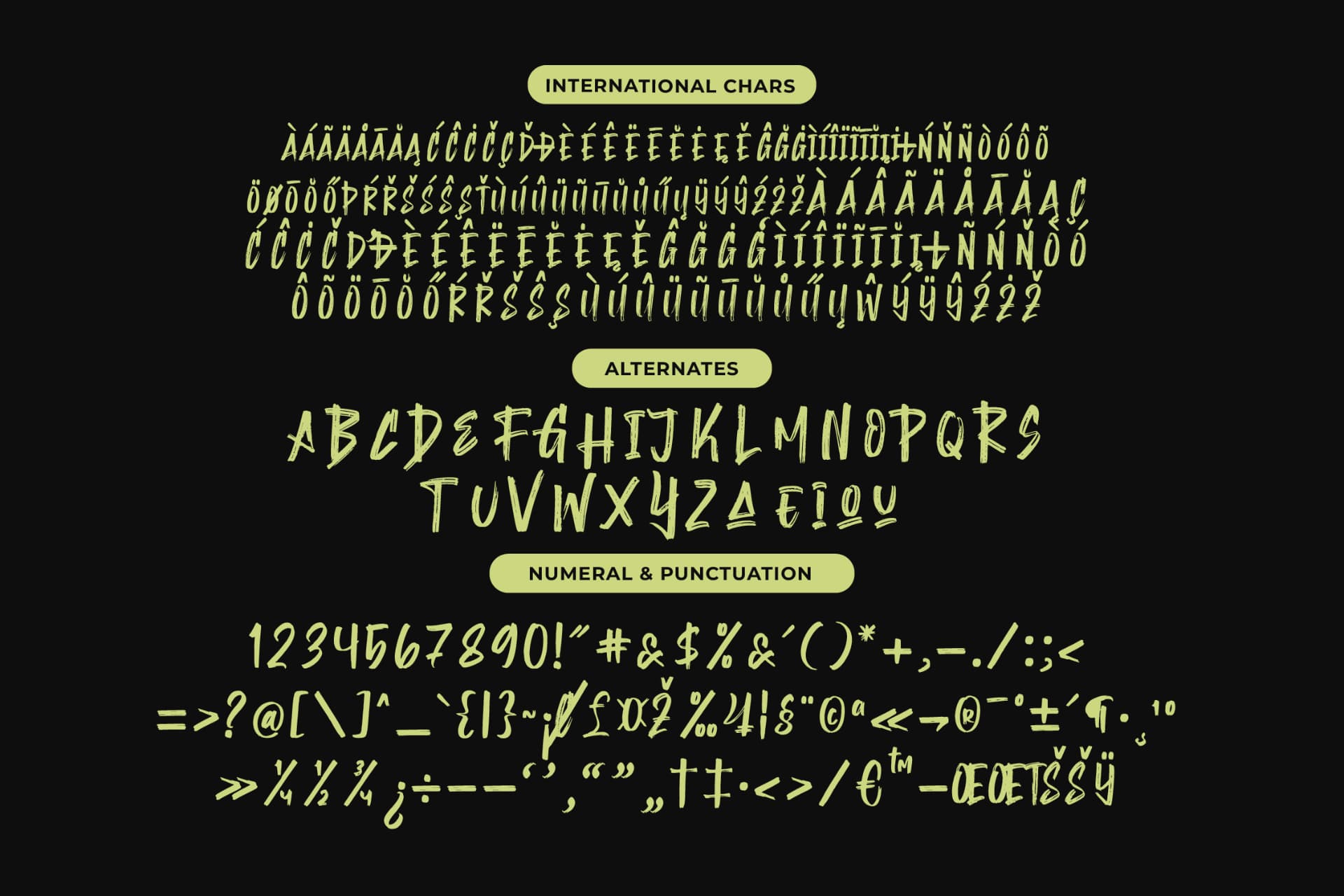 Preview 13 for Montha Stroner – Display Brush Font