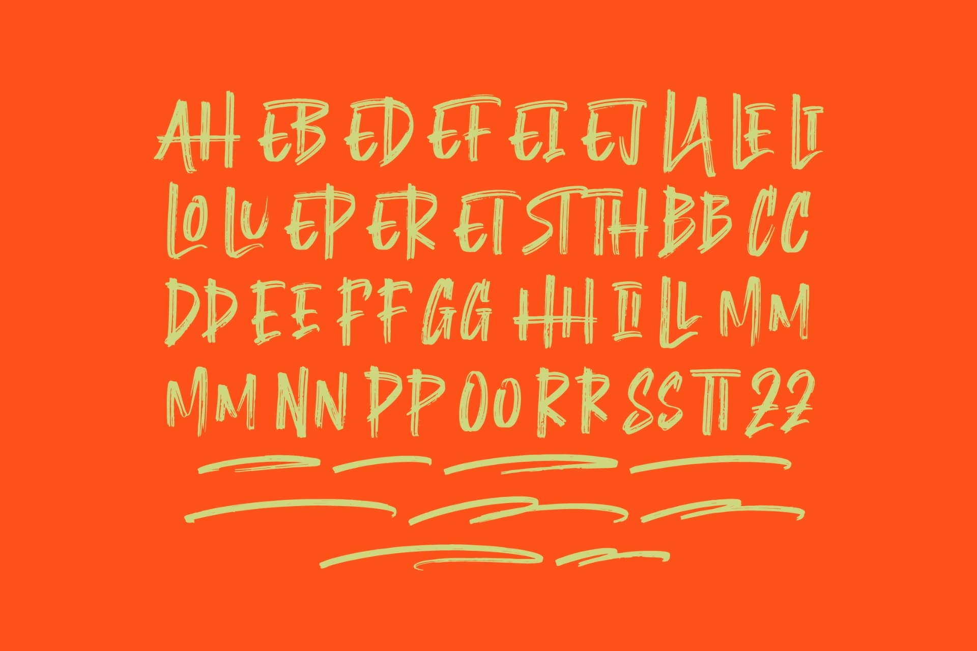 Preview 14 for Montha Stroner – Display Brush Font