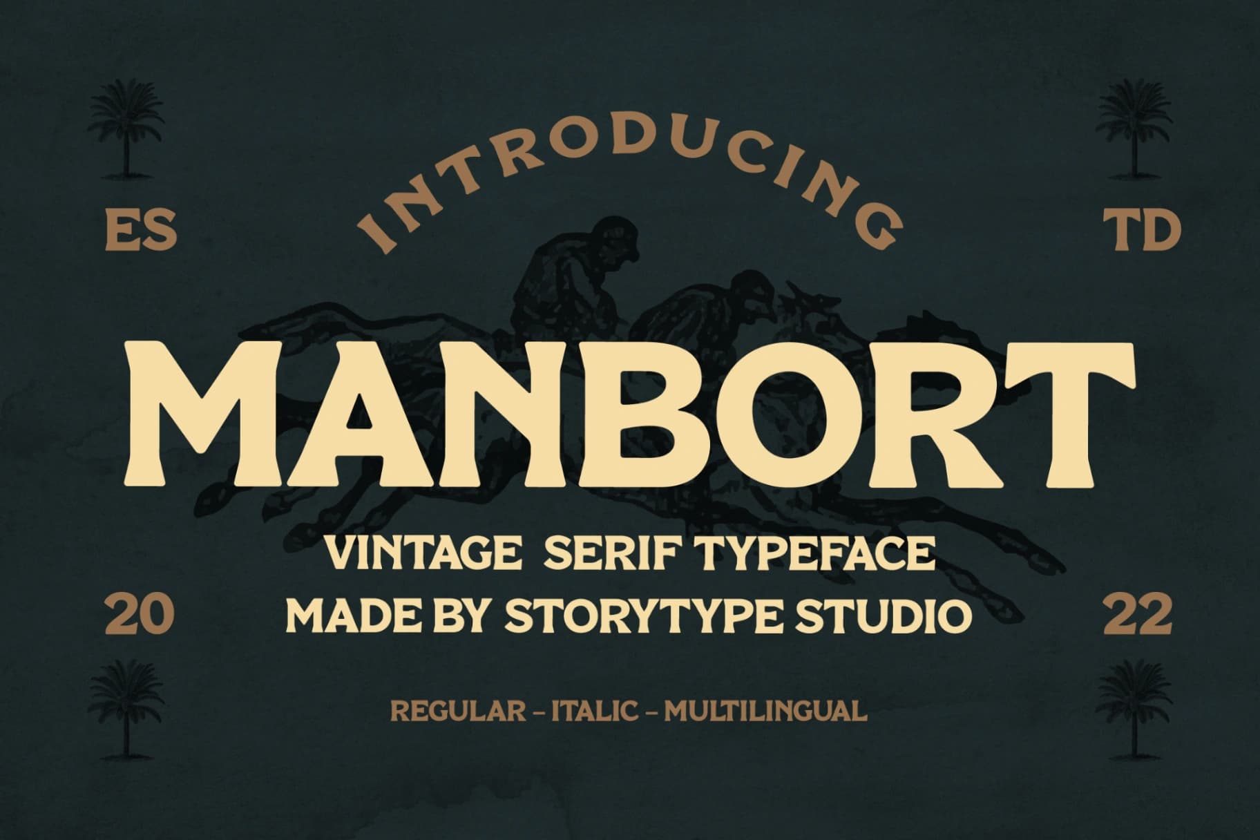 Preview of Manbort - Vintage Serif Typeface font